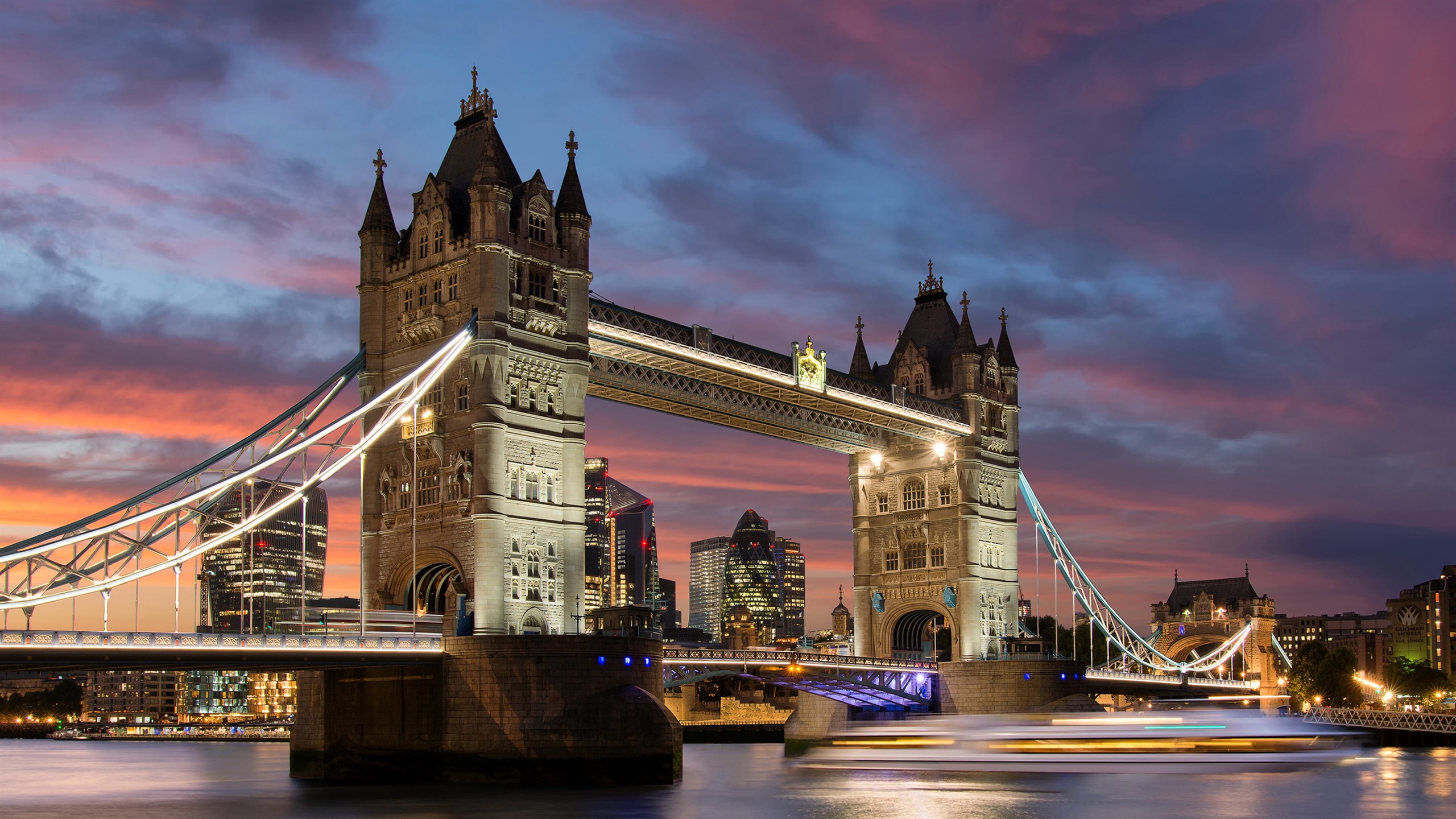 London Lights At Sunset Wallpapers