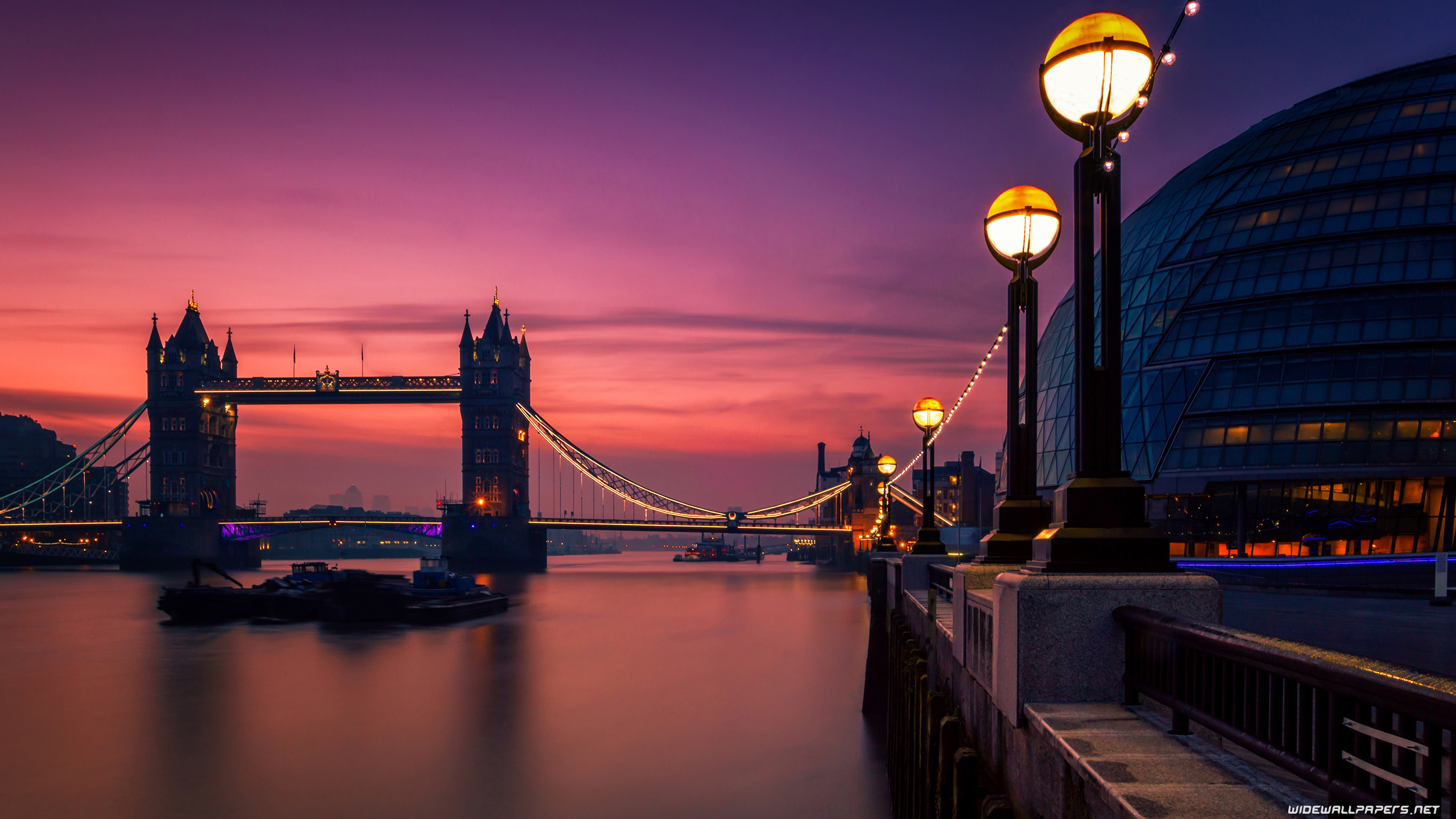 London Lights At Sunset Wallpapers