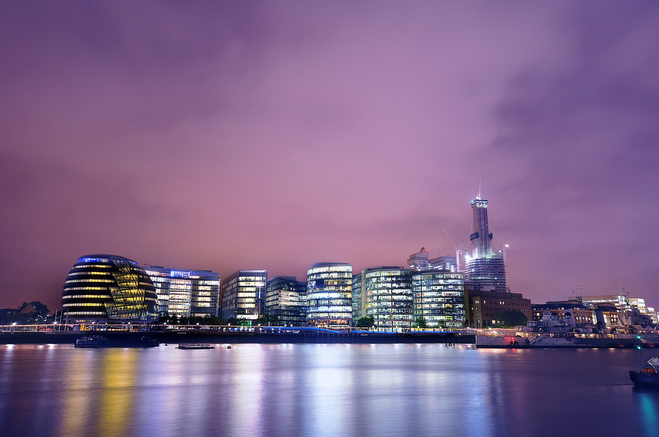 London Lights At Sunset Wallpapers