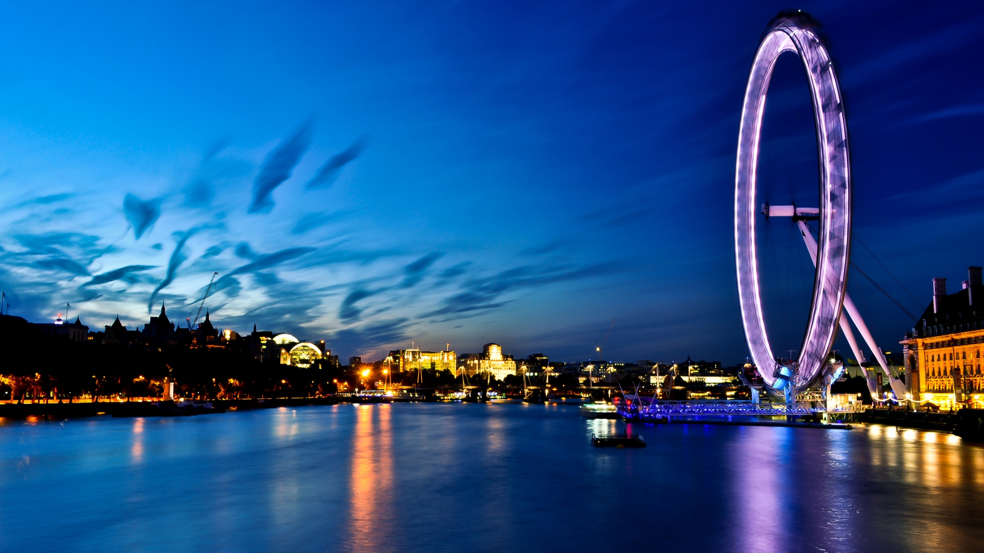 London Uk Night Light Blurred Photography Wallpapers