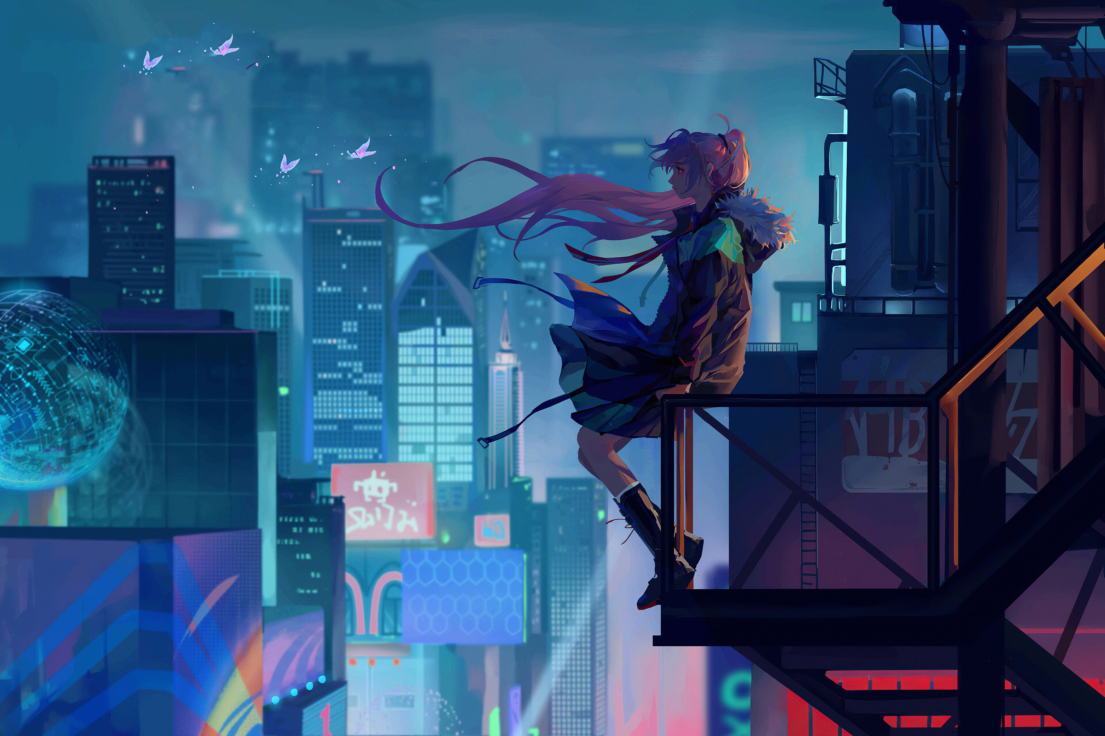 Lonely Girl In The City Wallpapers
