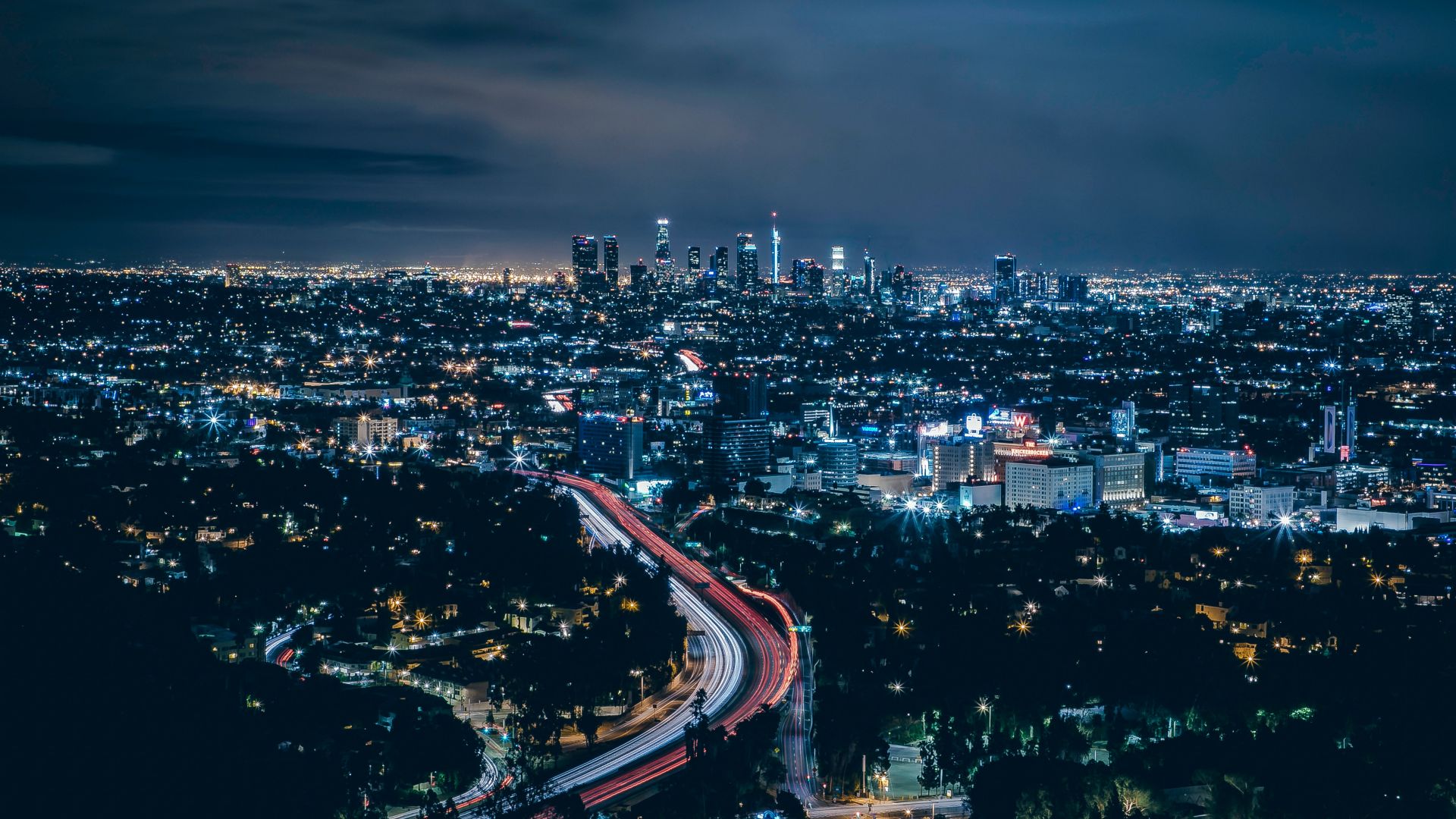 Los Angeles Starry Night Wallpapers