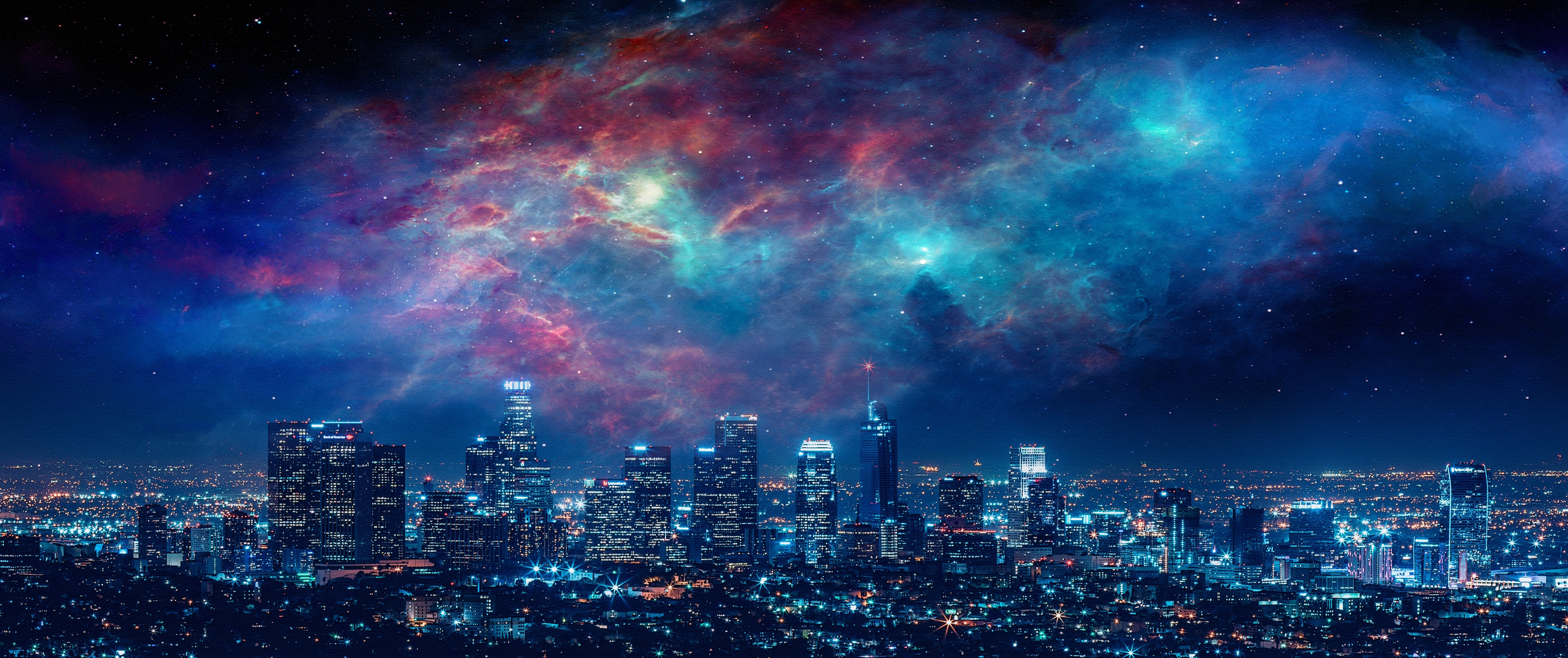 Los Angeles Starry Night Wallpapers