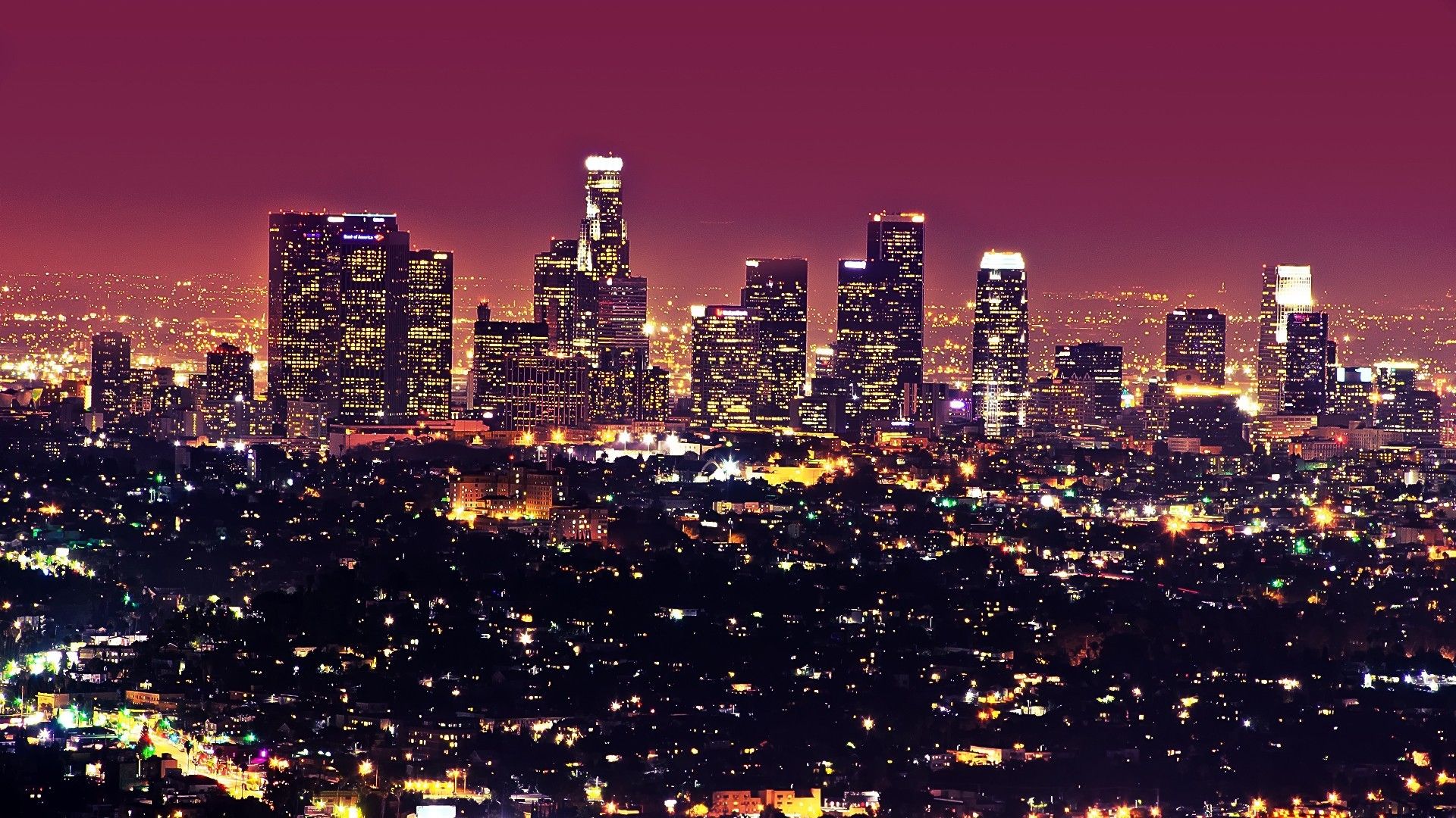 Los Angeles Starry Night Wallpapers