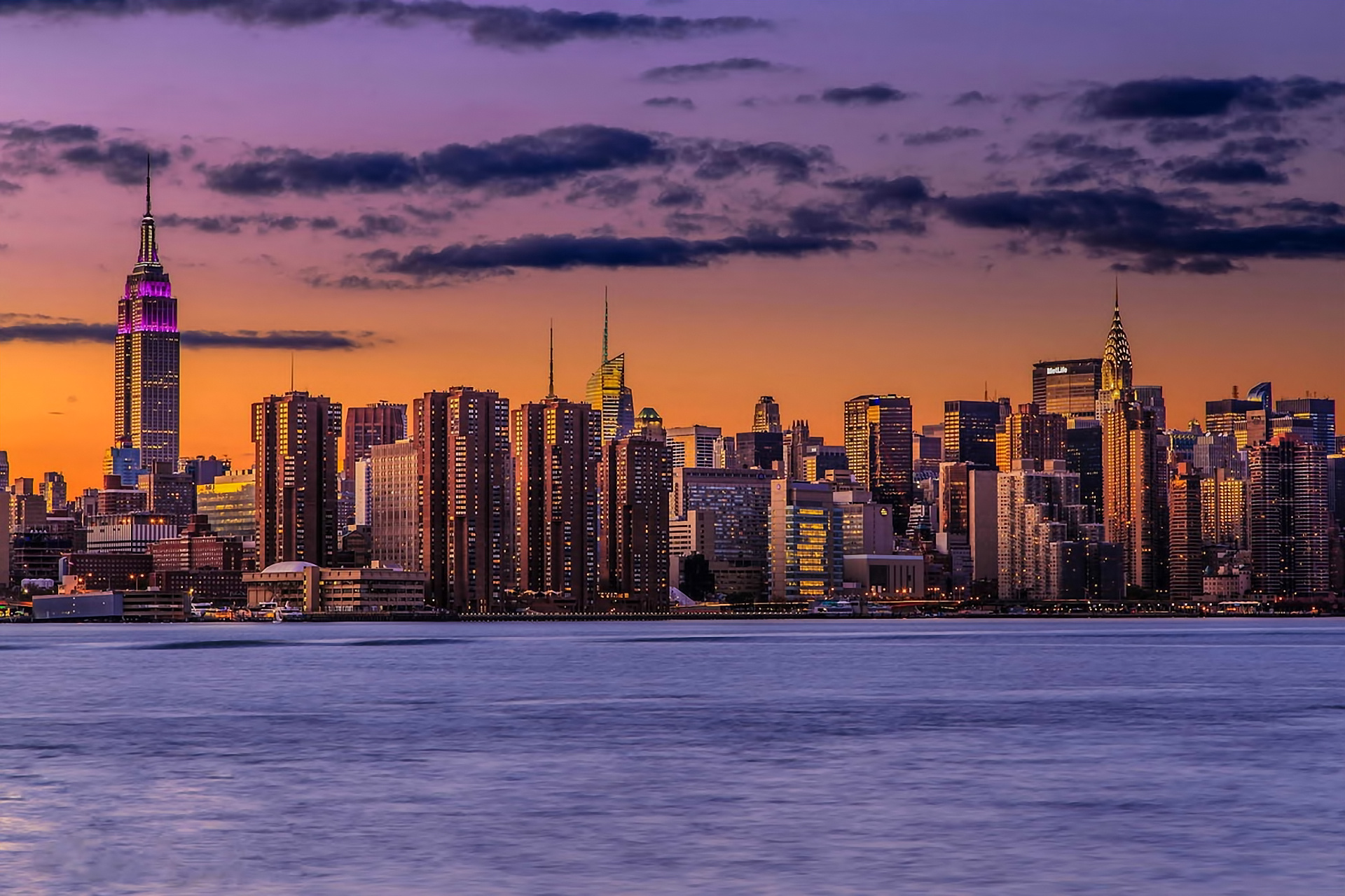 Manhattan Sunset View Wallpapers