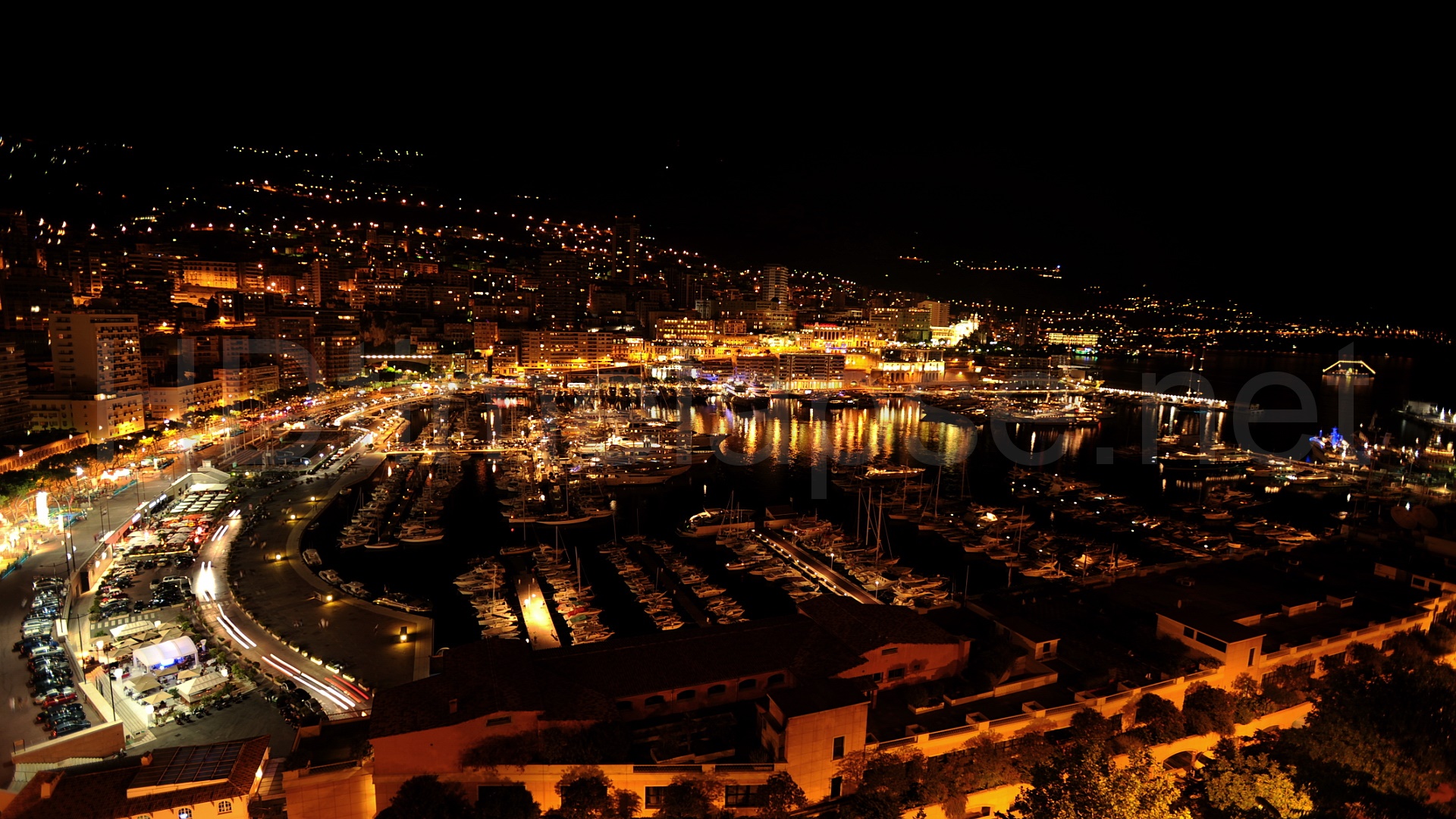 Monaco At Night Wallpapers