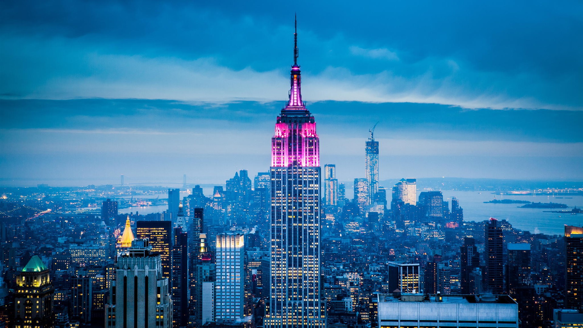 New York City Empire State Building Skyscrapers Wallpapers