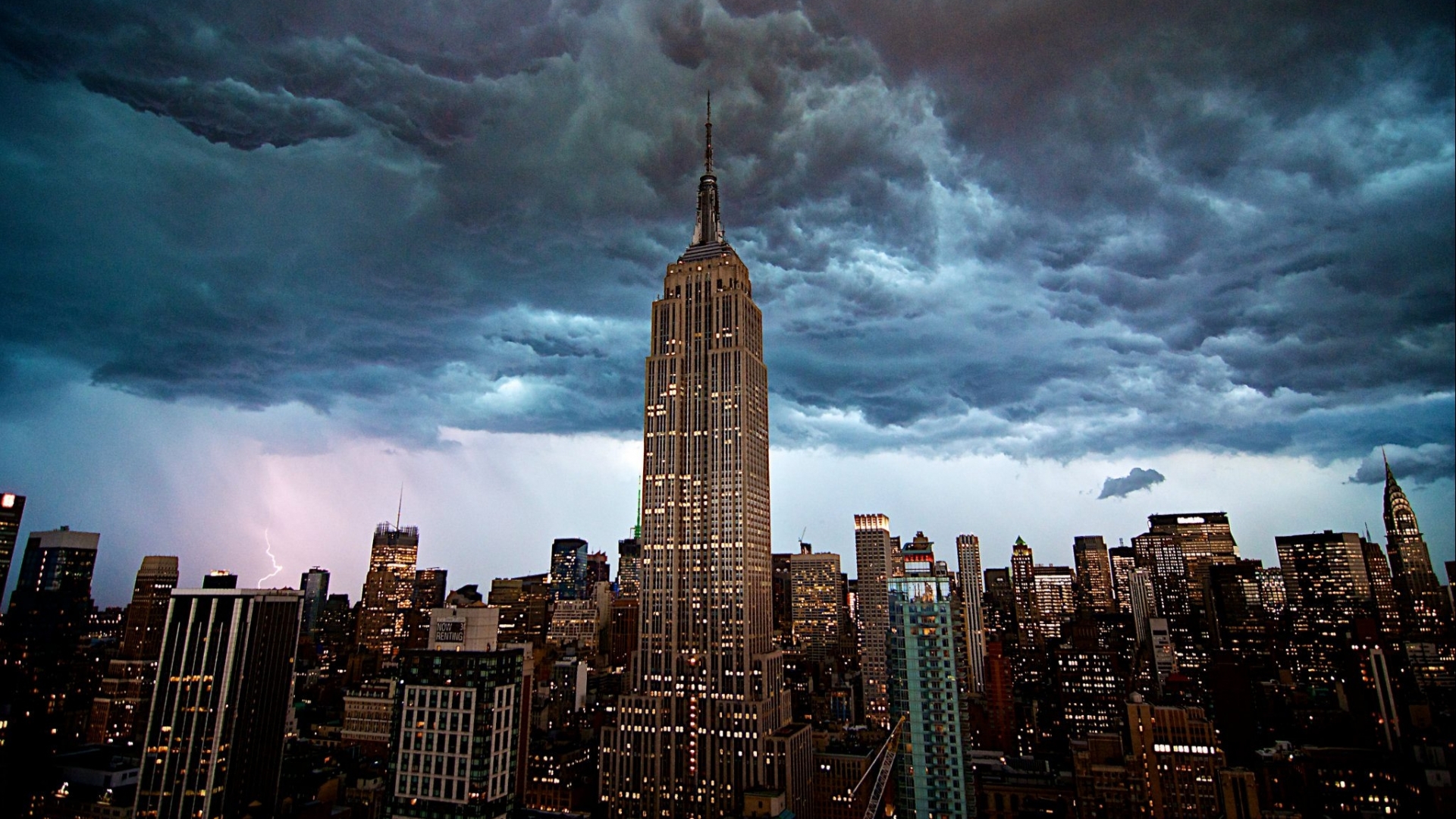 New York City Empire State Building Skyscrapers Wallpapers