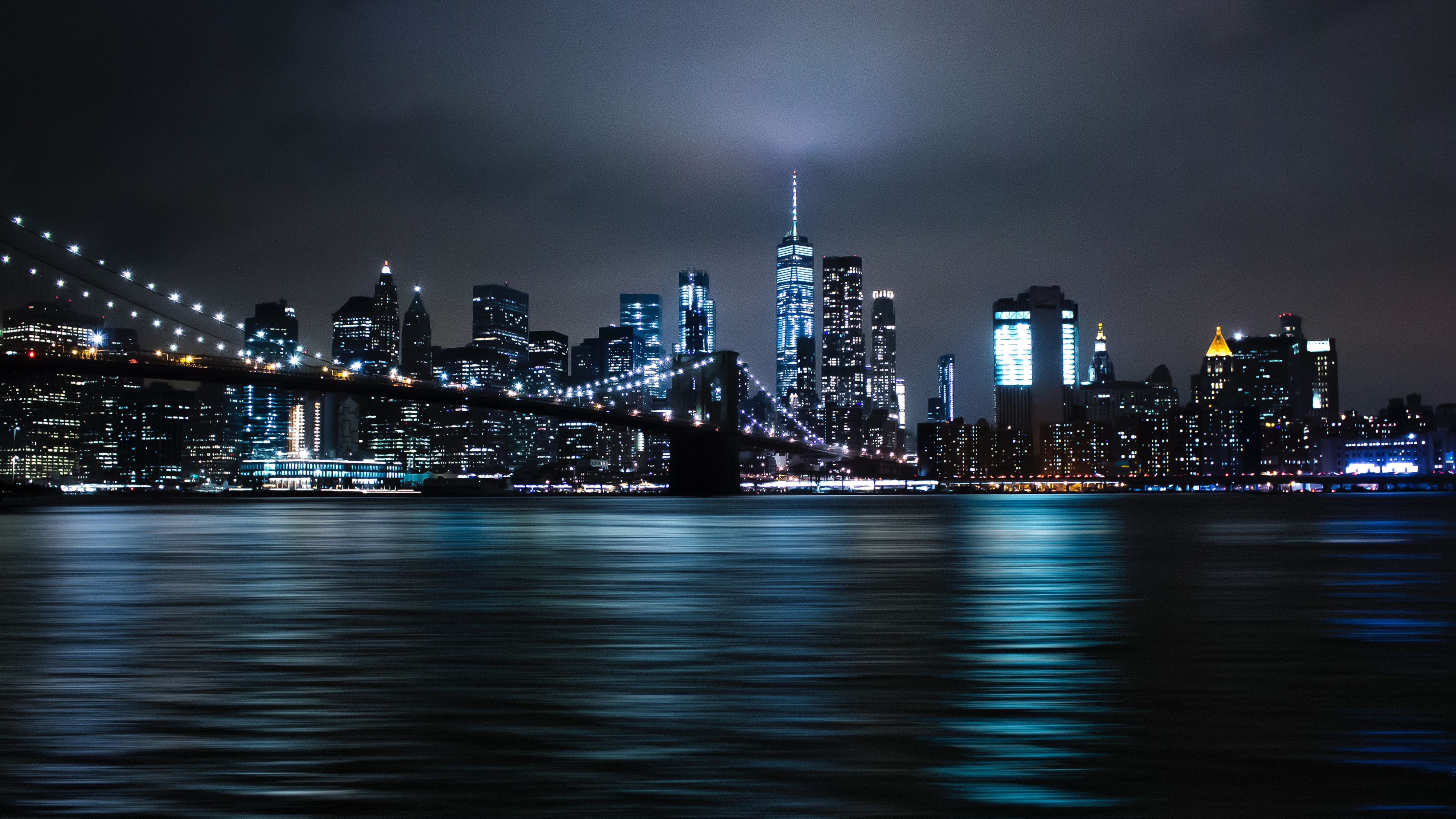 New York City Skyscraper At Night Wallpapers