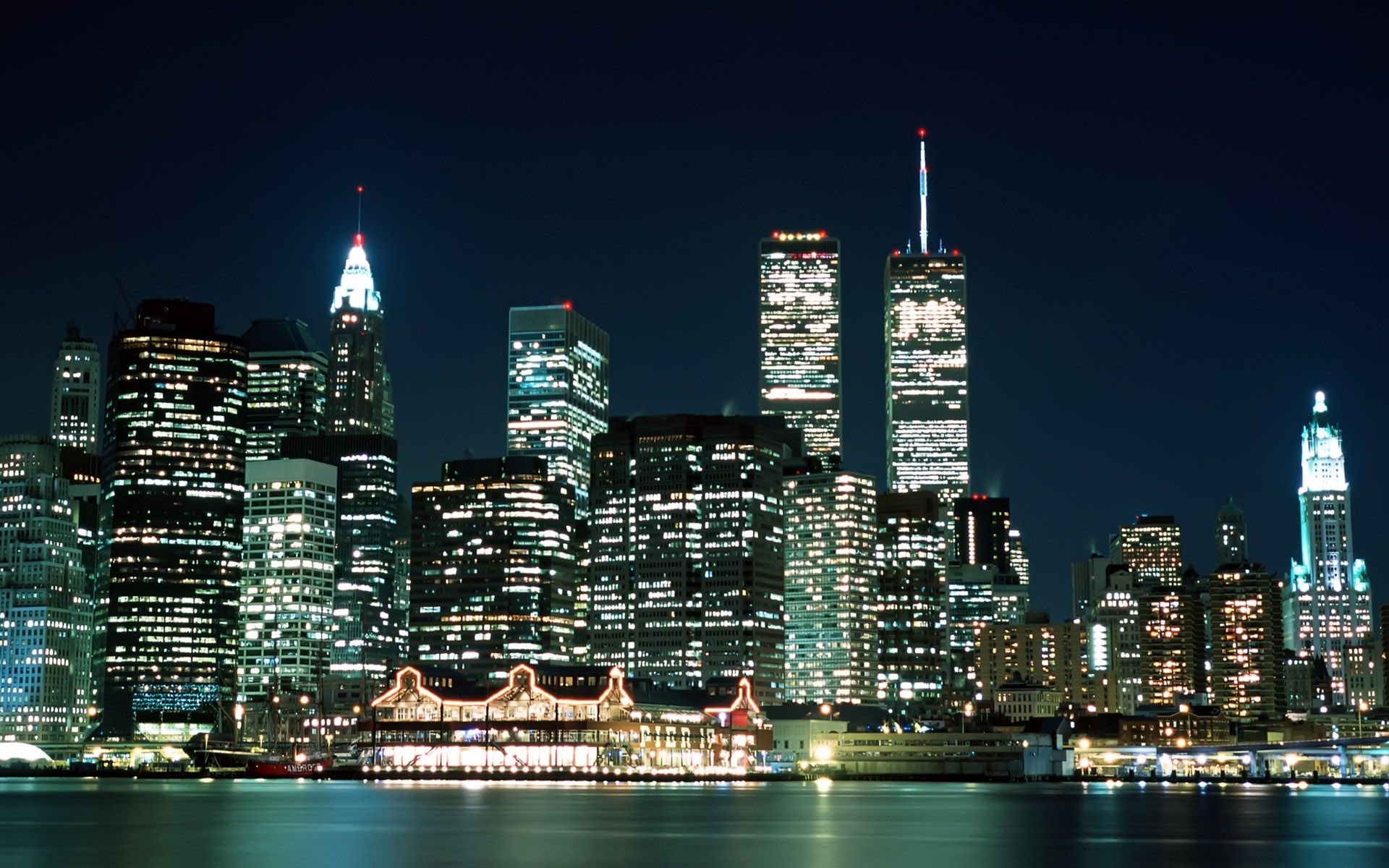 New York Skycrapper And Buildings Lights Wallpapers