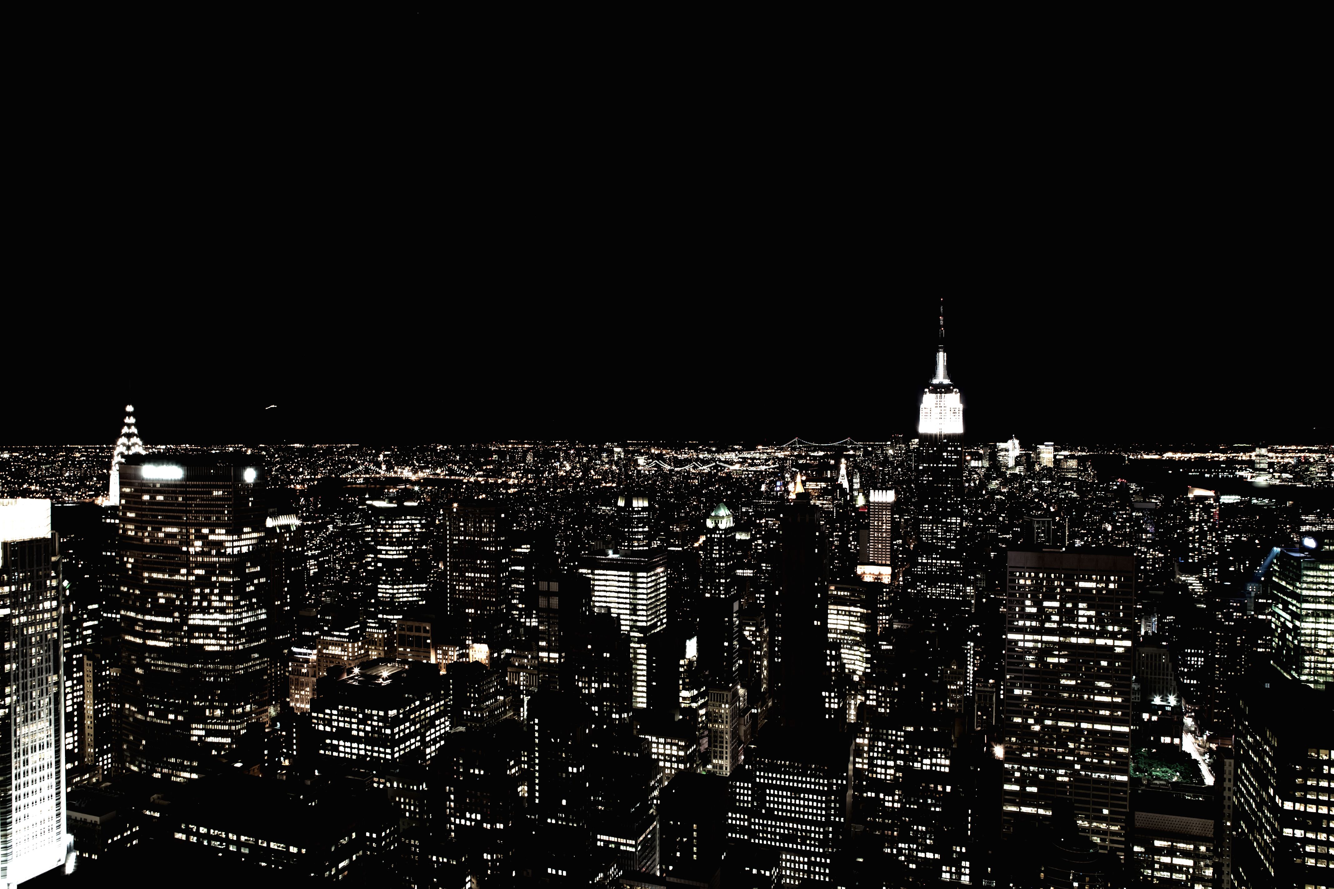 New York Skycrapper And Buildings Lights Wallpapers