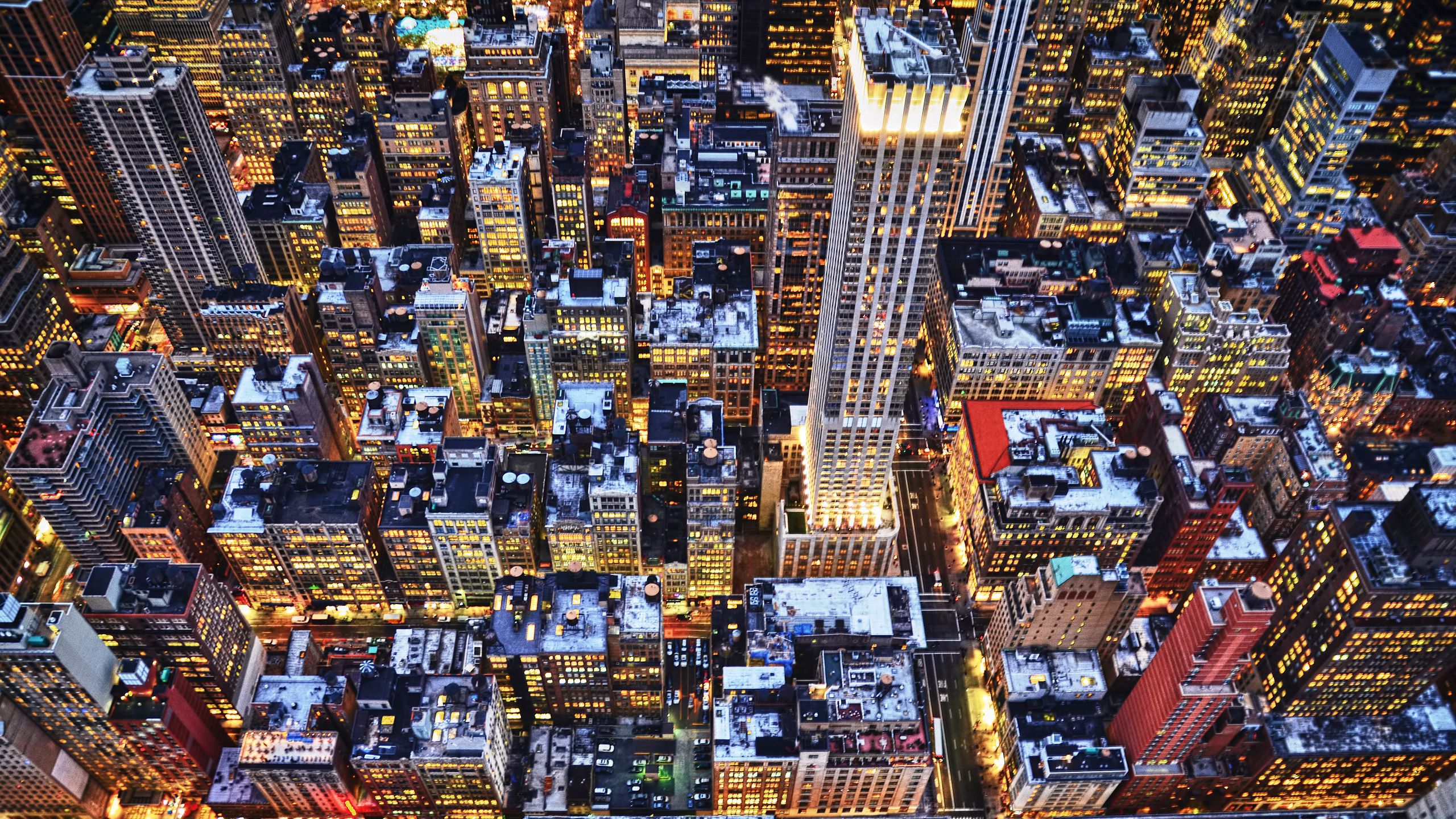 New York Skycrapper And Buildings Lights Wallpapers