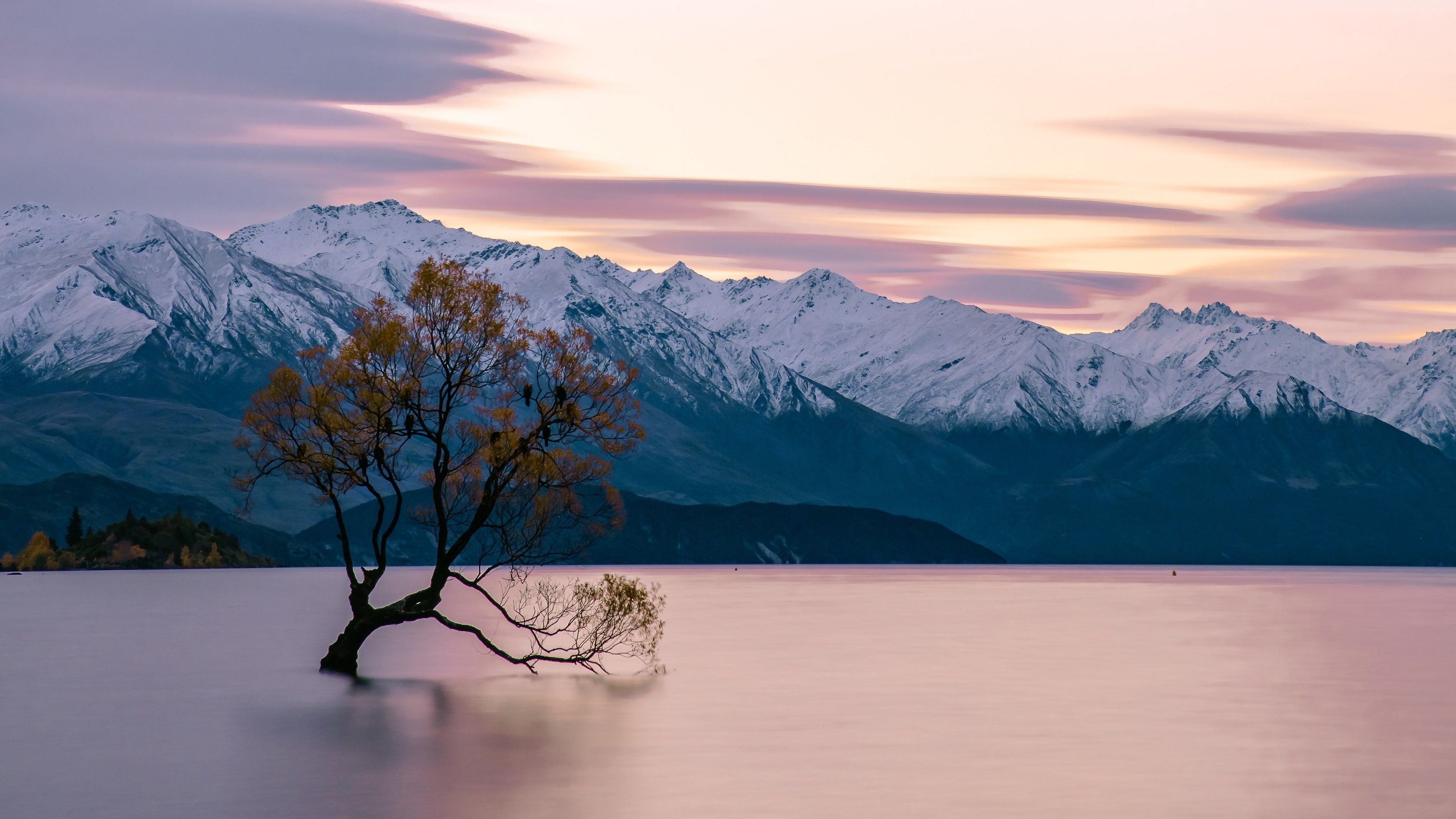 New Zealand Mountains Dawn Lake Wallpapers