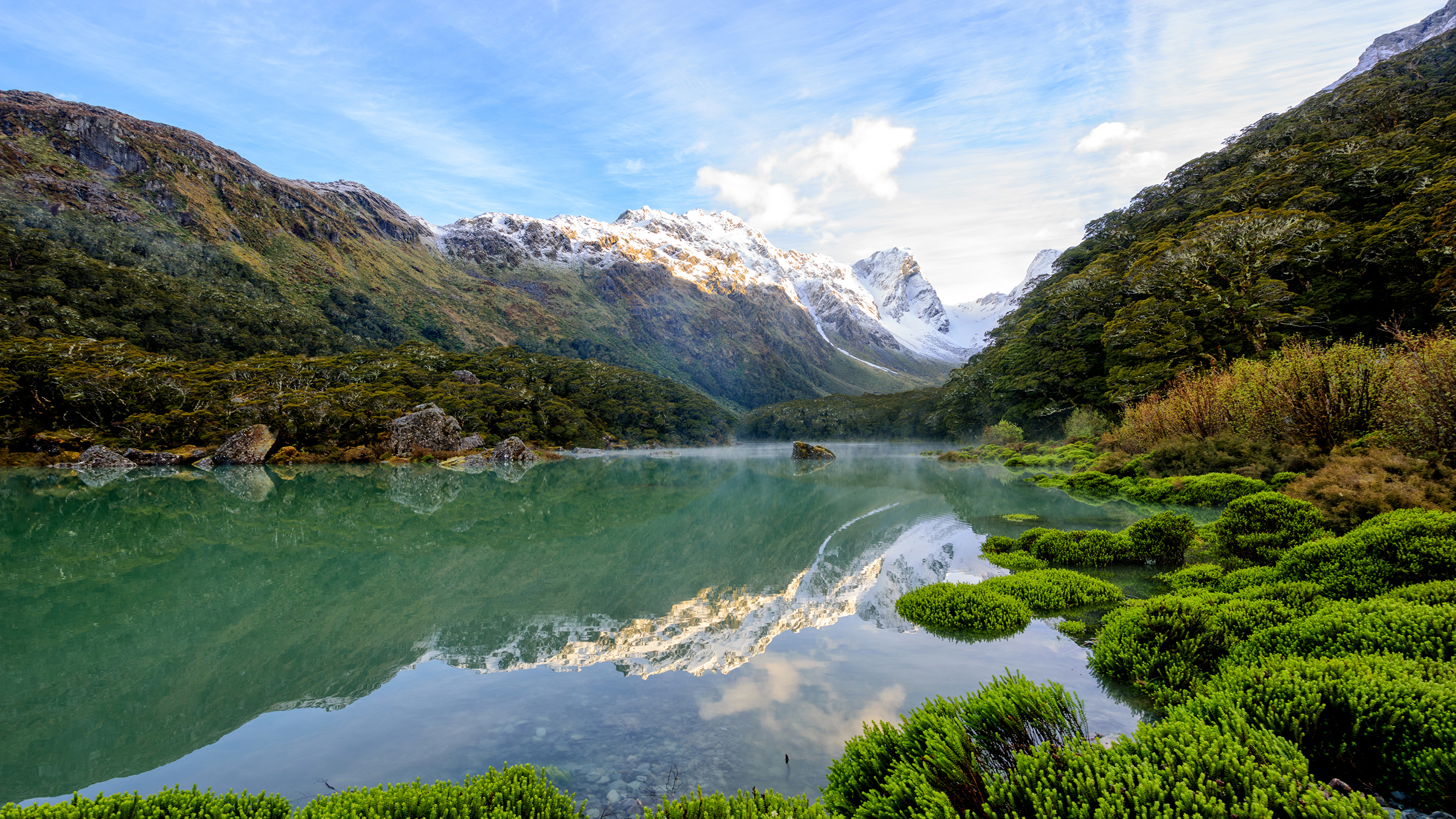 New Zealand Mountains Dawn Lake Wallpapers