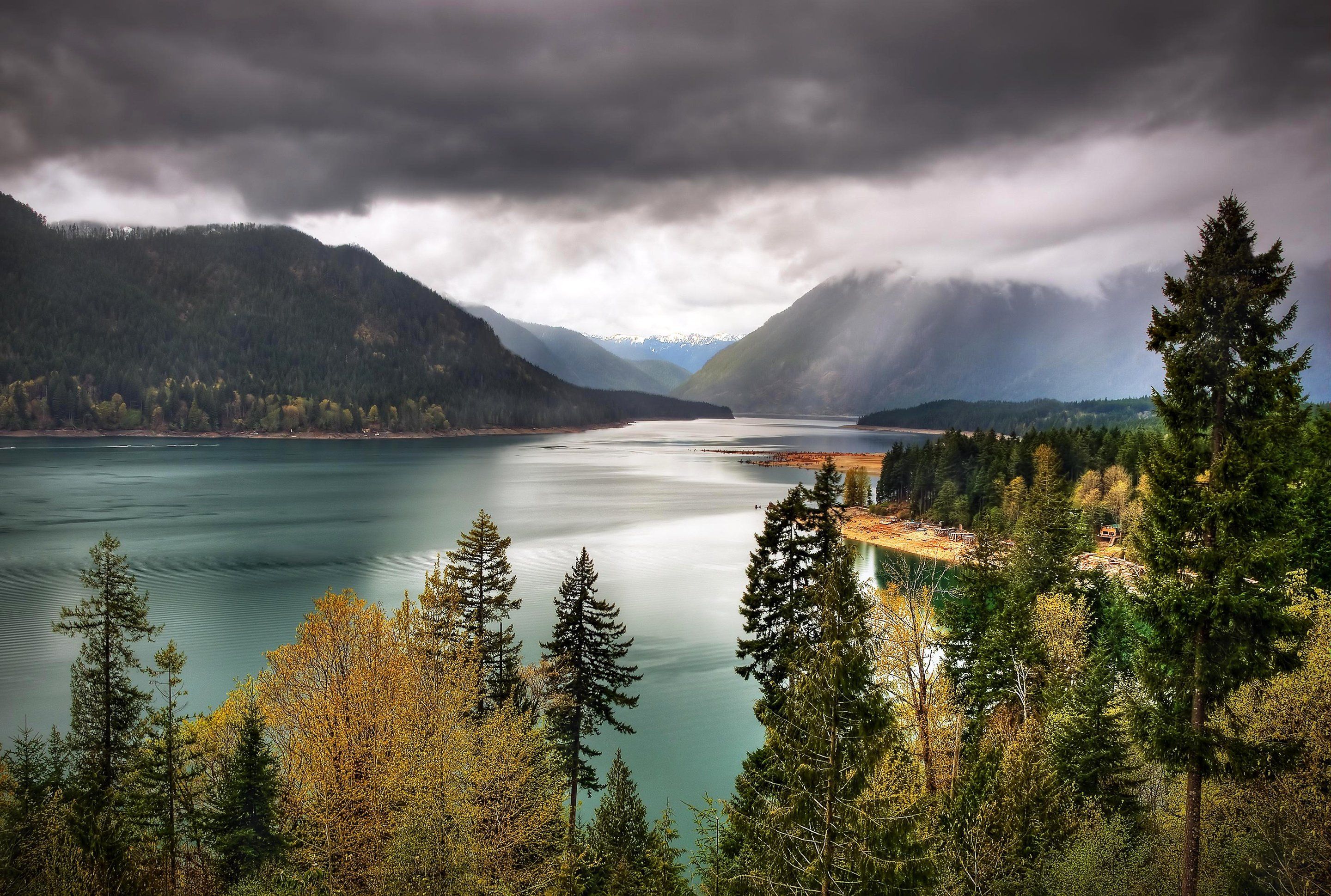 Olympic Mountains Night In Washington Wallpapers