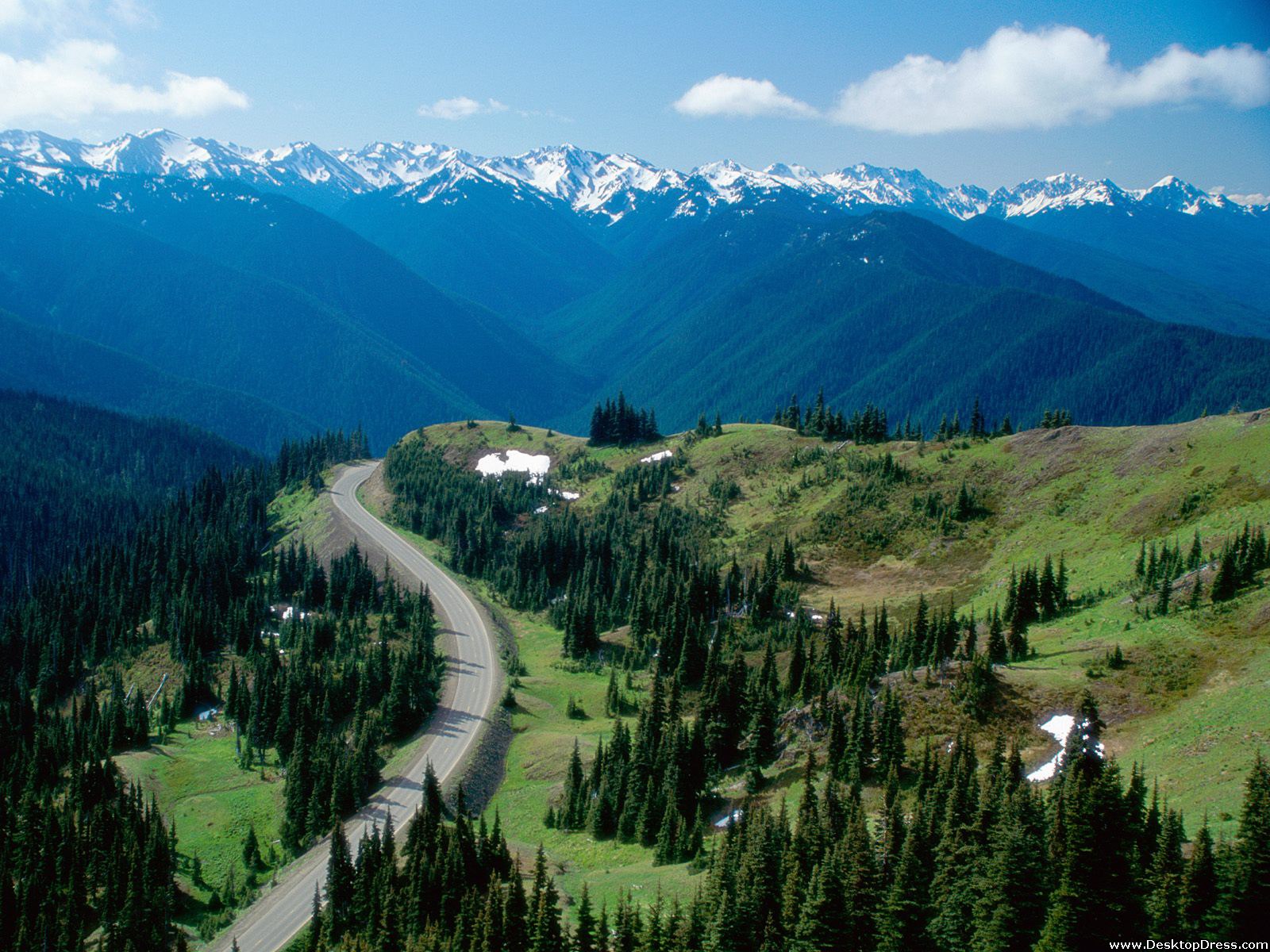 Olympic Mountains Night In Washington Wallpapers