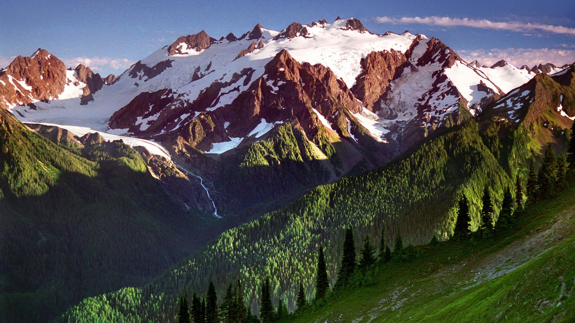 Olympic Mountains Night In Washington Wallpapers