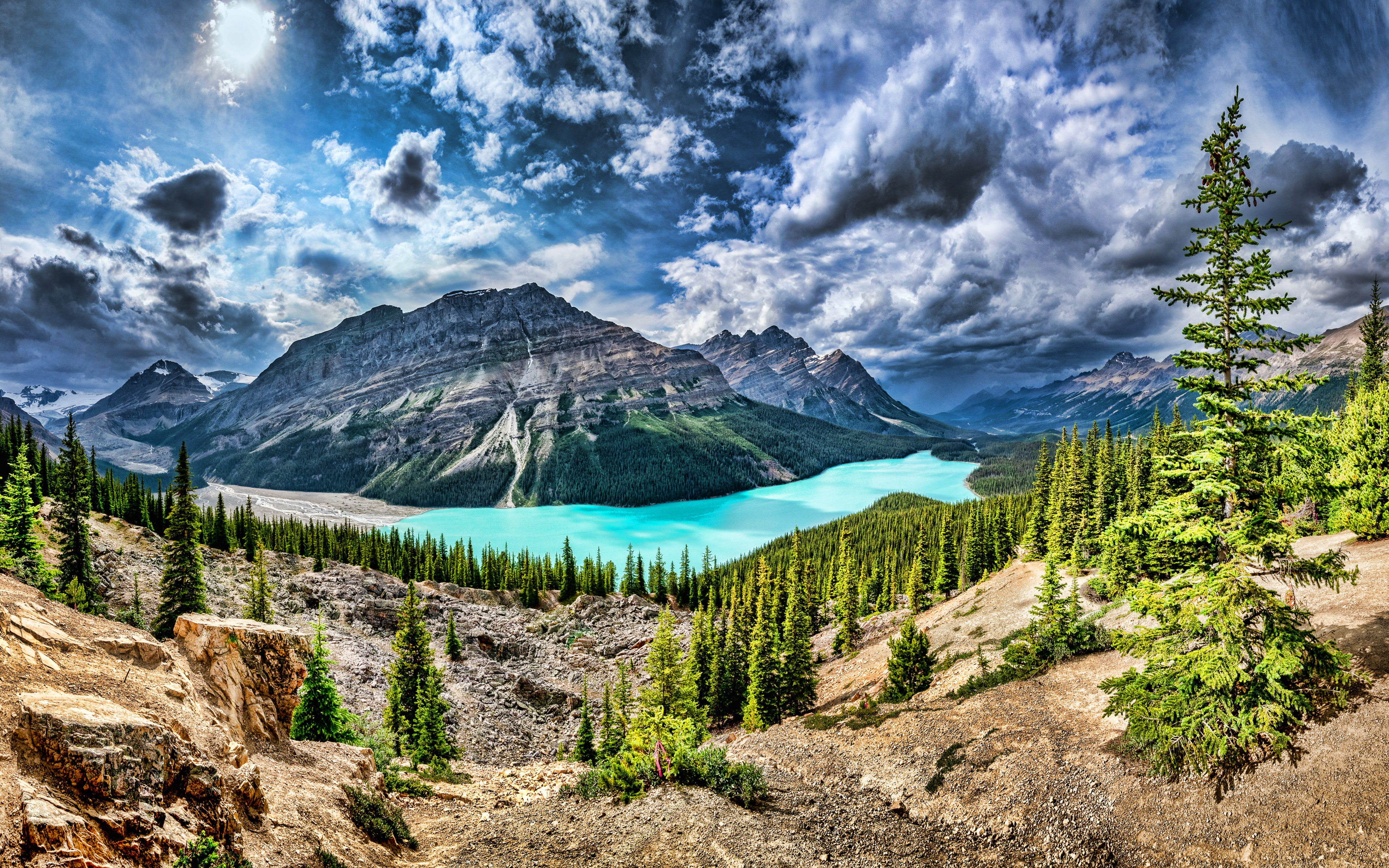 Peyto Lake 4K Wallpapers