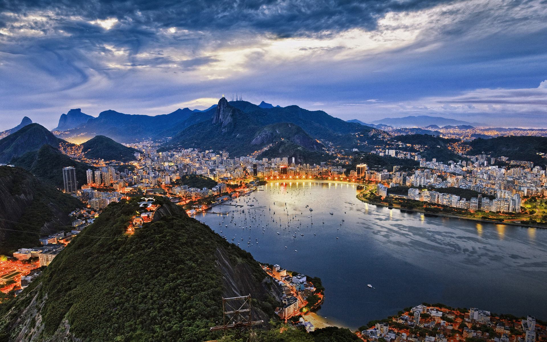 Rio De Janeiro Nightscape Wallpapers