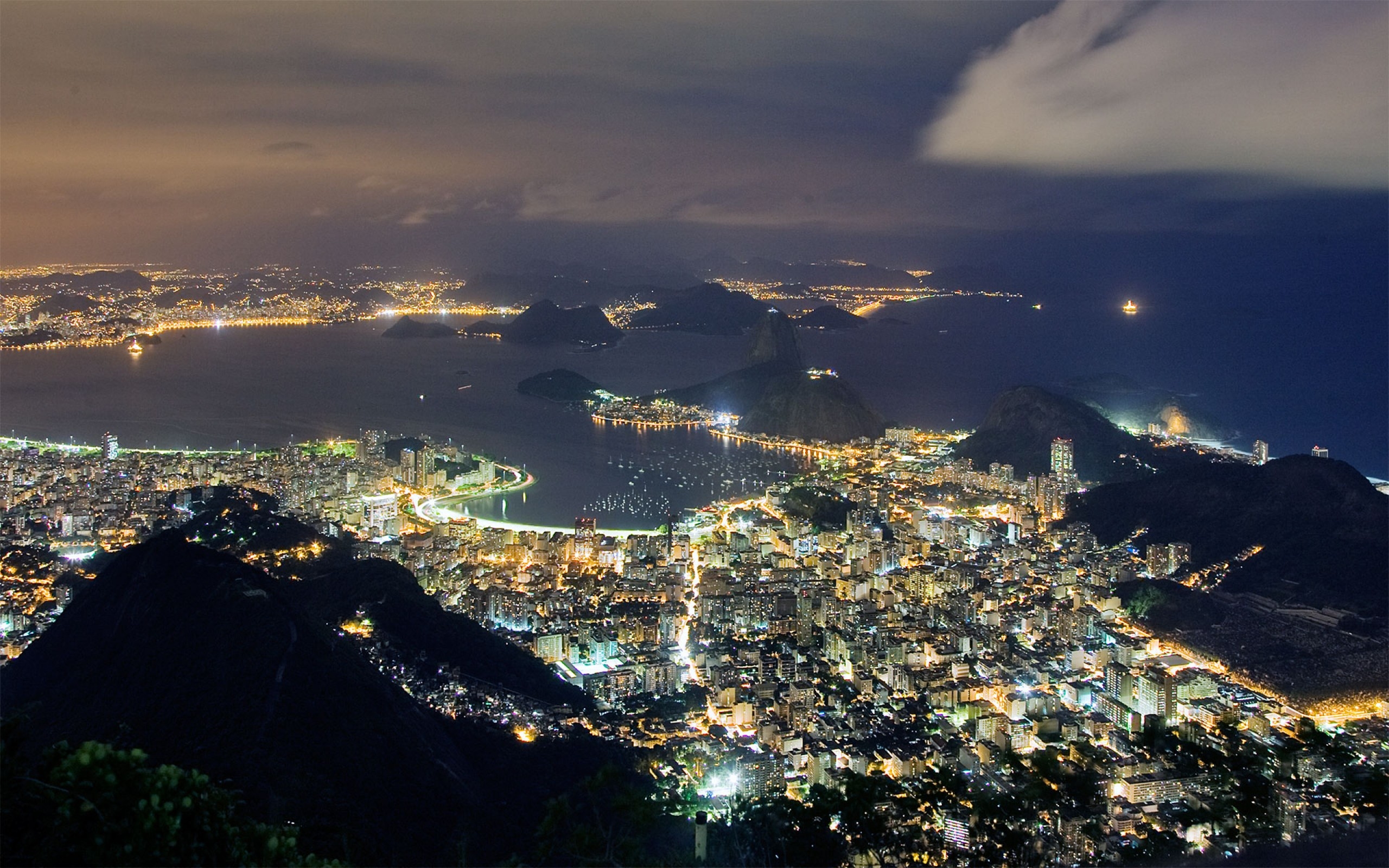 Rio De Janeiro Nightscape Wallpapers