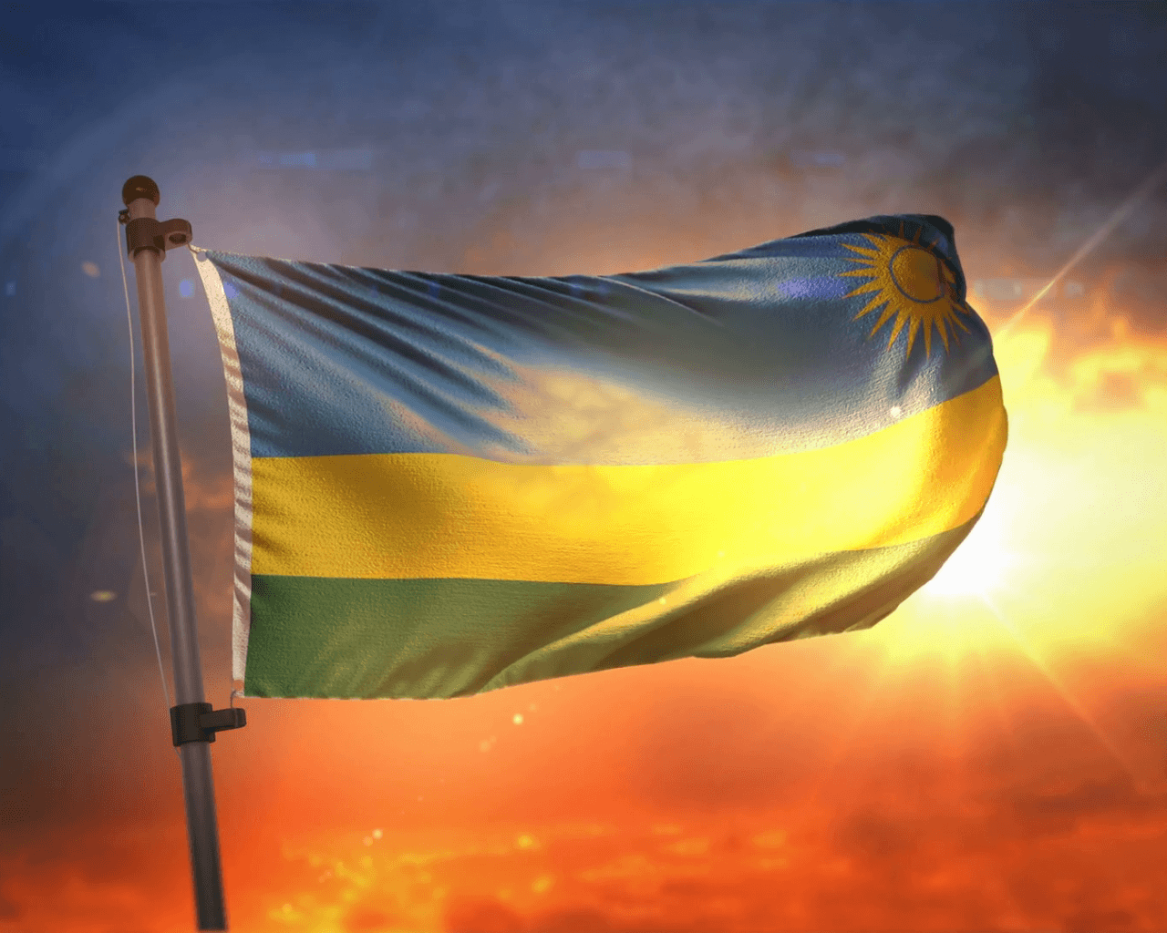 Rwanda Flag Wallpapers