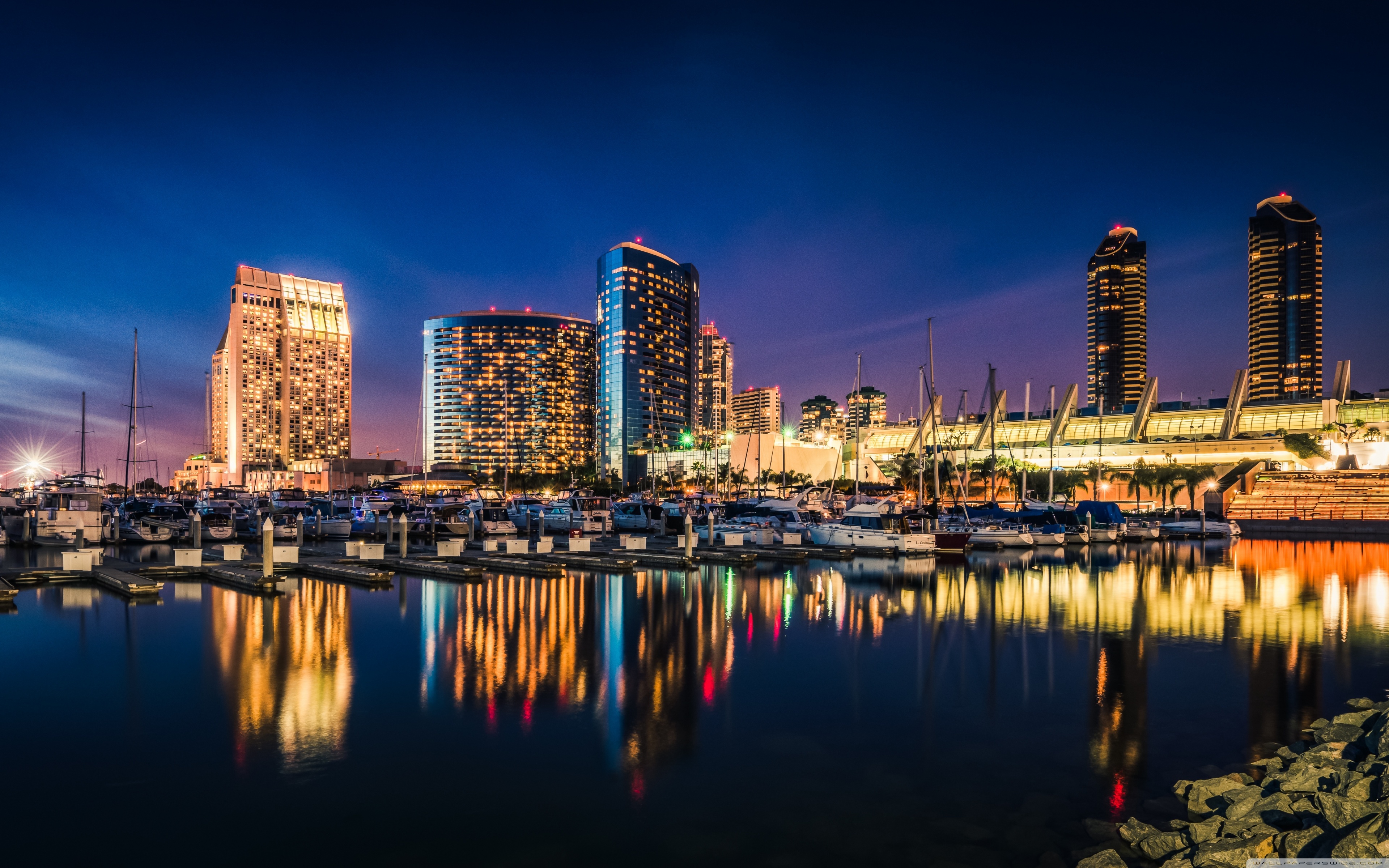 San Diego Building Nightscape Wallpapers