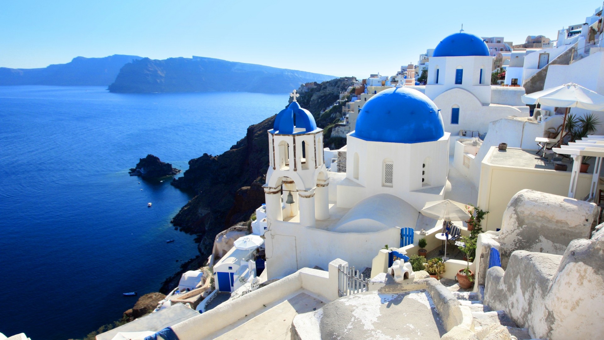 Santorini Island Greece Wallpapers