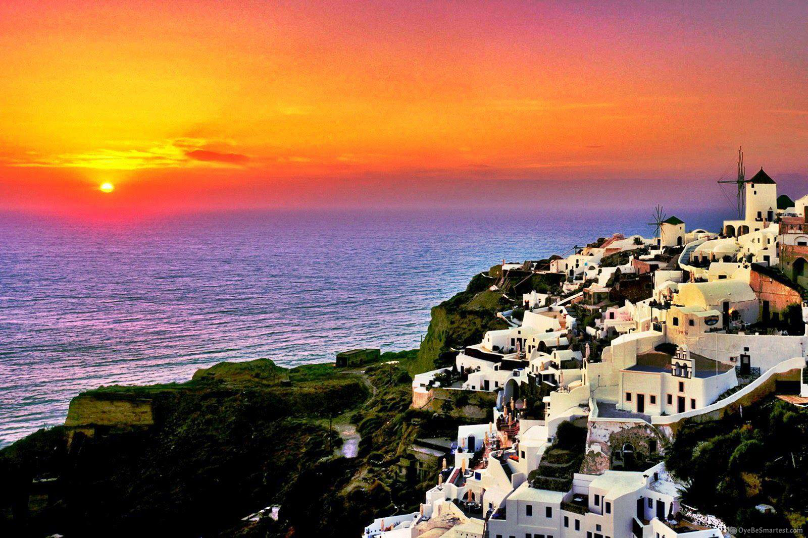 Santorini Island Greece Wallpapers