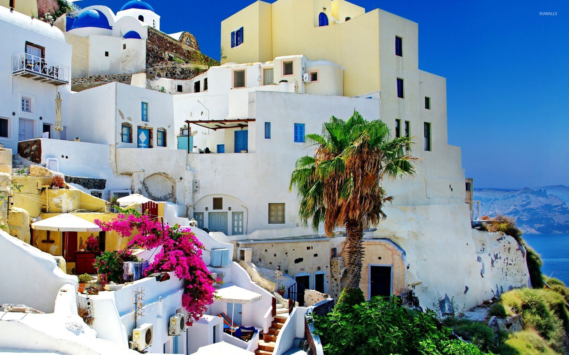 Santorini Island Greece Wallpapers