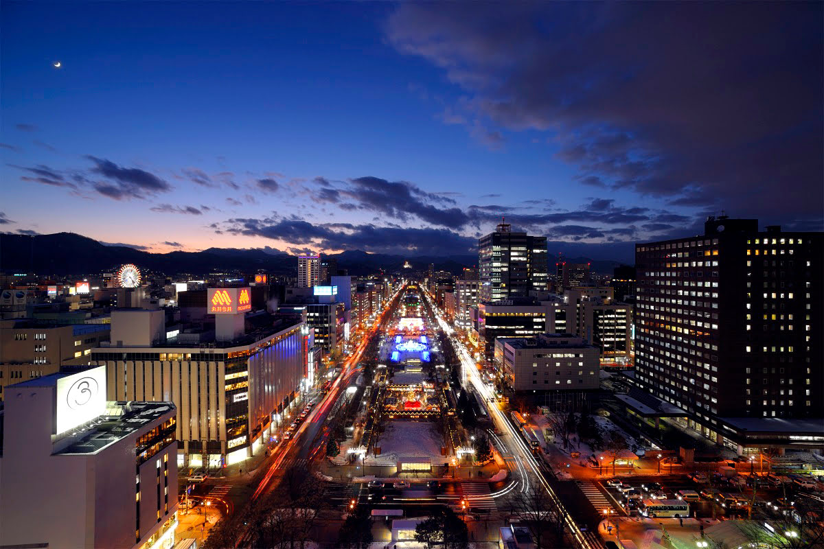 Sapporo Japan At Night Wallpapers