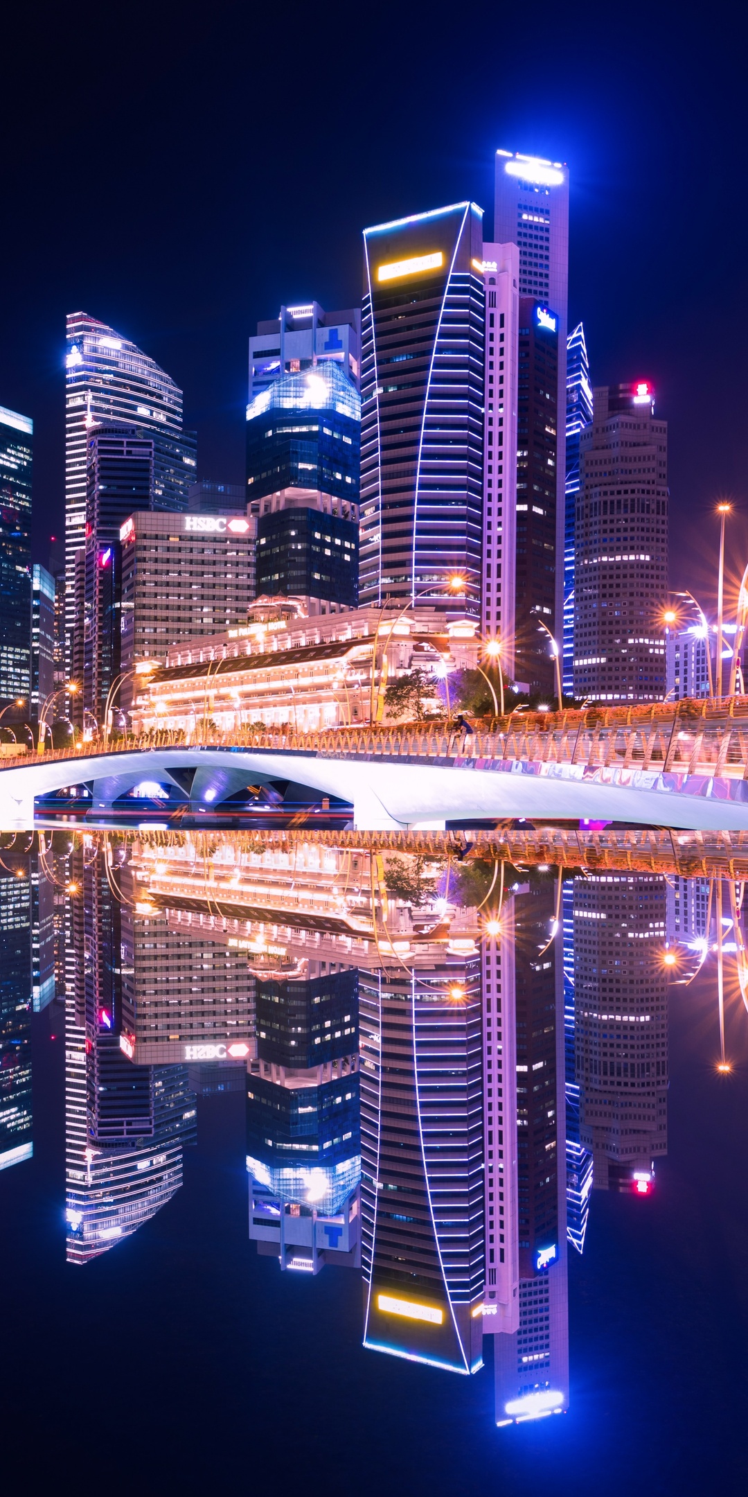 Singapore City At Night Wallpapers