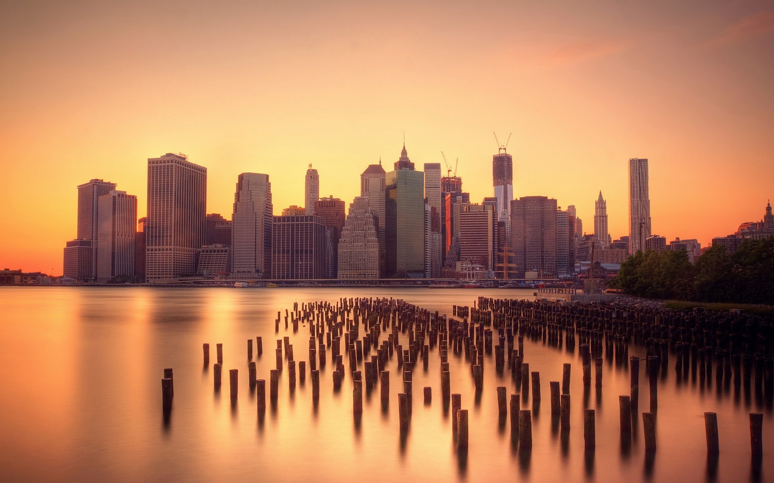 Sunrise Over Lower Manhattan Wallpapers