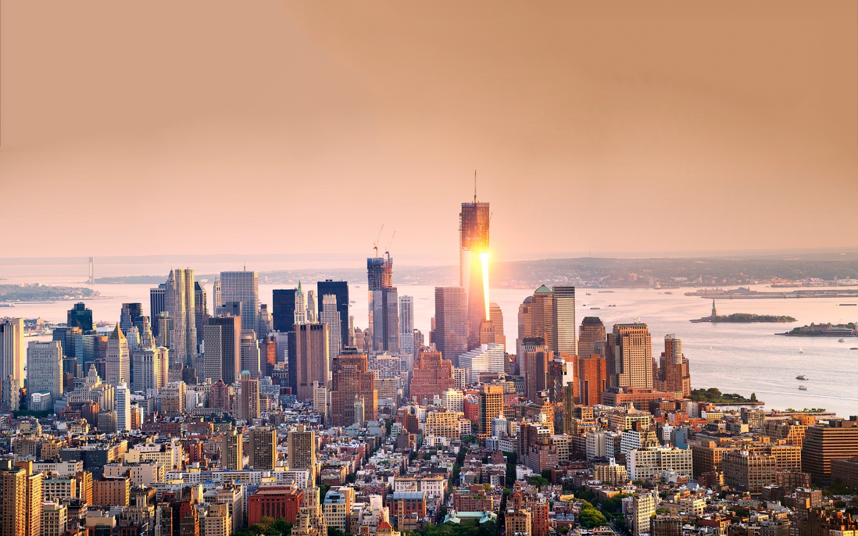 Sunrise Over Lower Manhattan Wallpapers