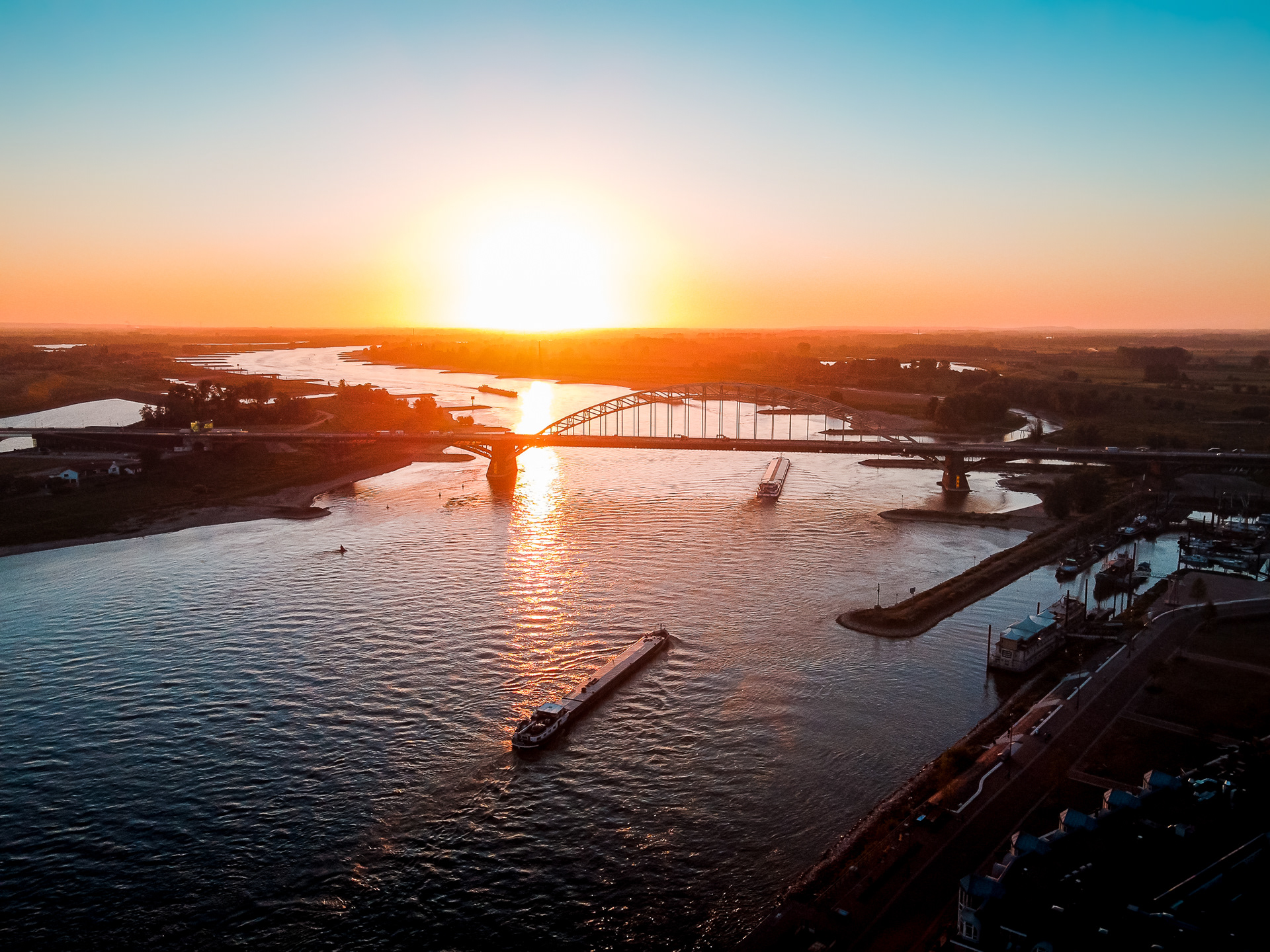 Sunset Over Weezenhof In Nijmegen Netherlands Wallpapers