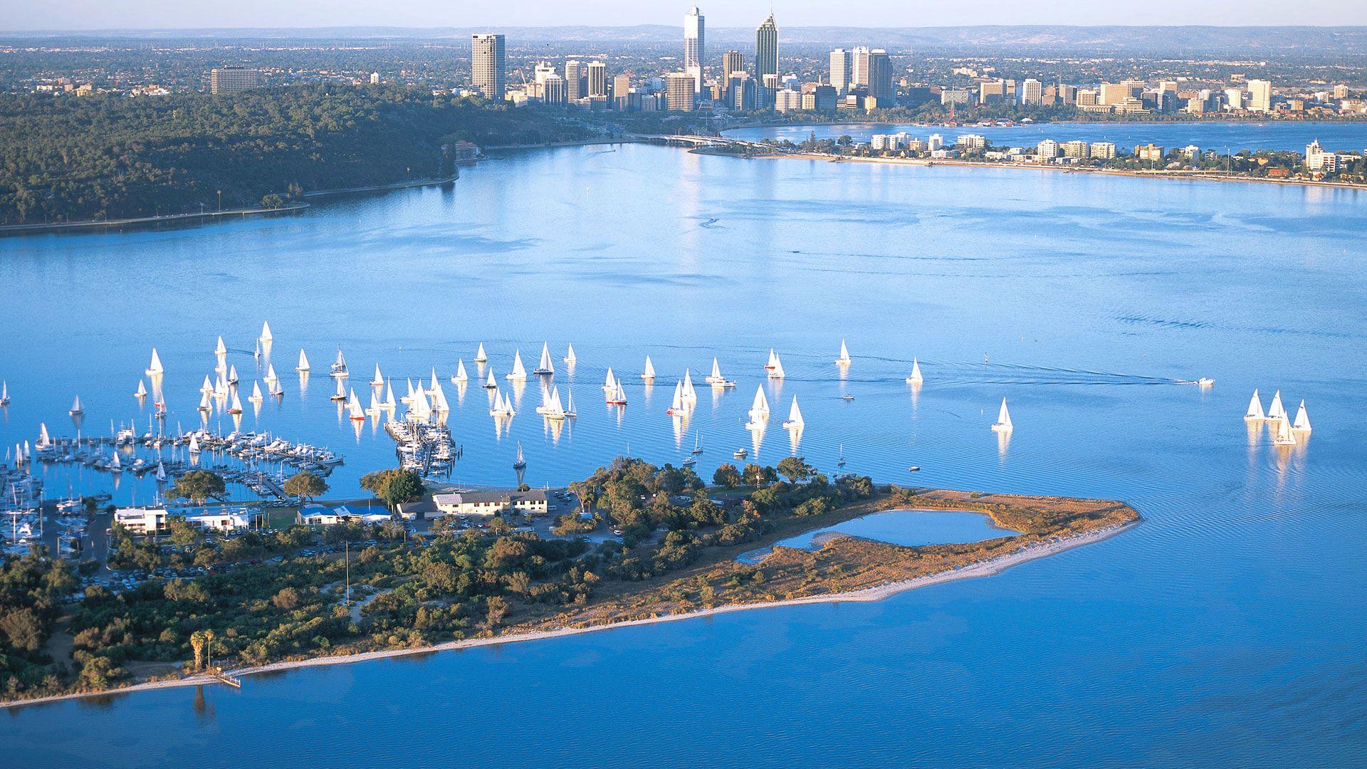 Swan River Australia 5K Wallpapers