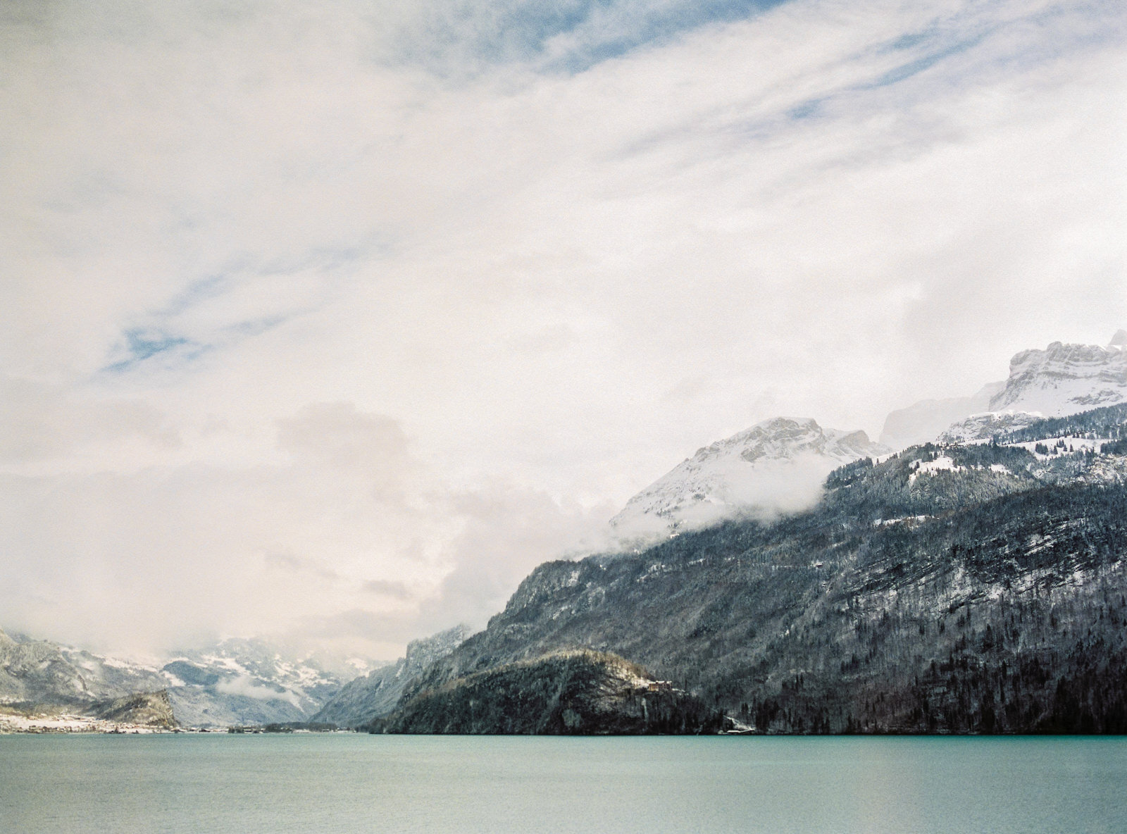 Switzerland Mountains Covered In Winter Snow Wallpapers