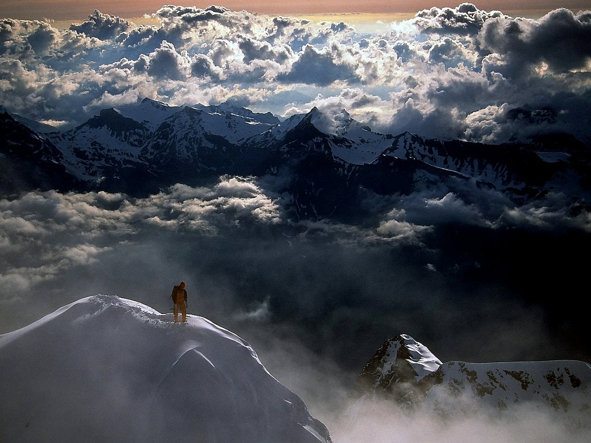 Switzerland Mountains Covered In Winter Snow Wallpapers