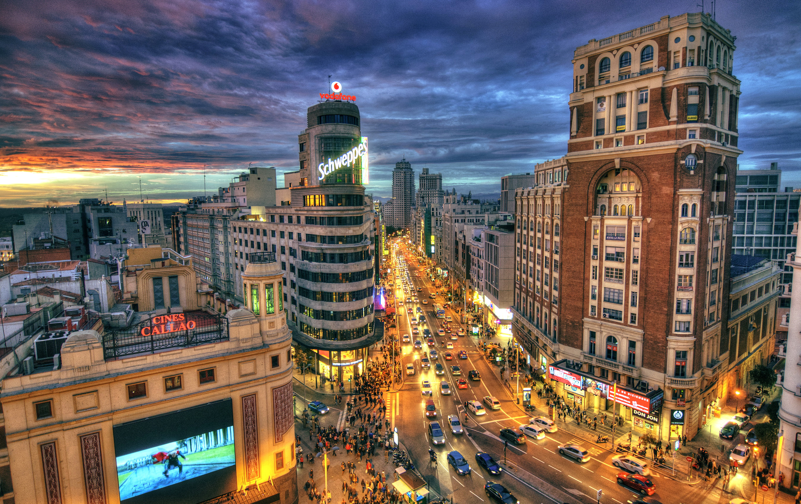 Time-Lapse Madrid Highway Wallpapers