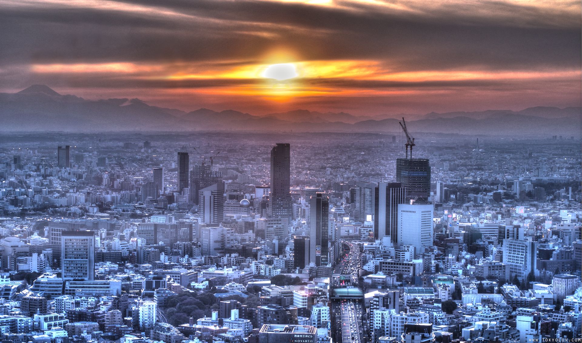 Tokyo Skycrapper Building Sunset Cityscape Wallpapers