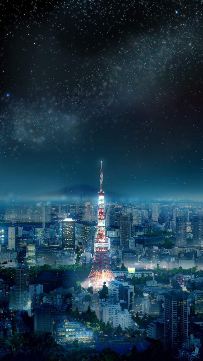 Tokyo Tower At Night Wallpapers