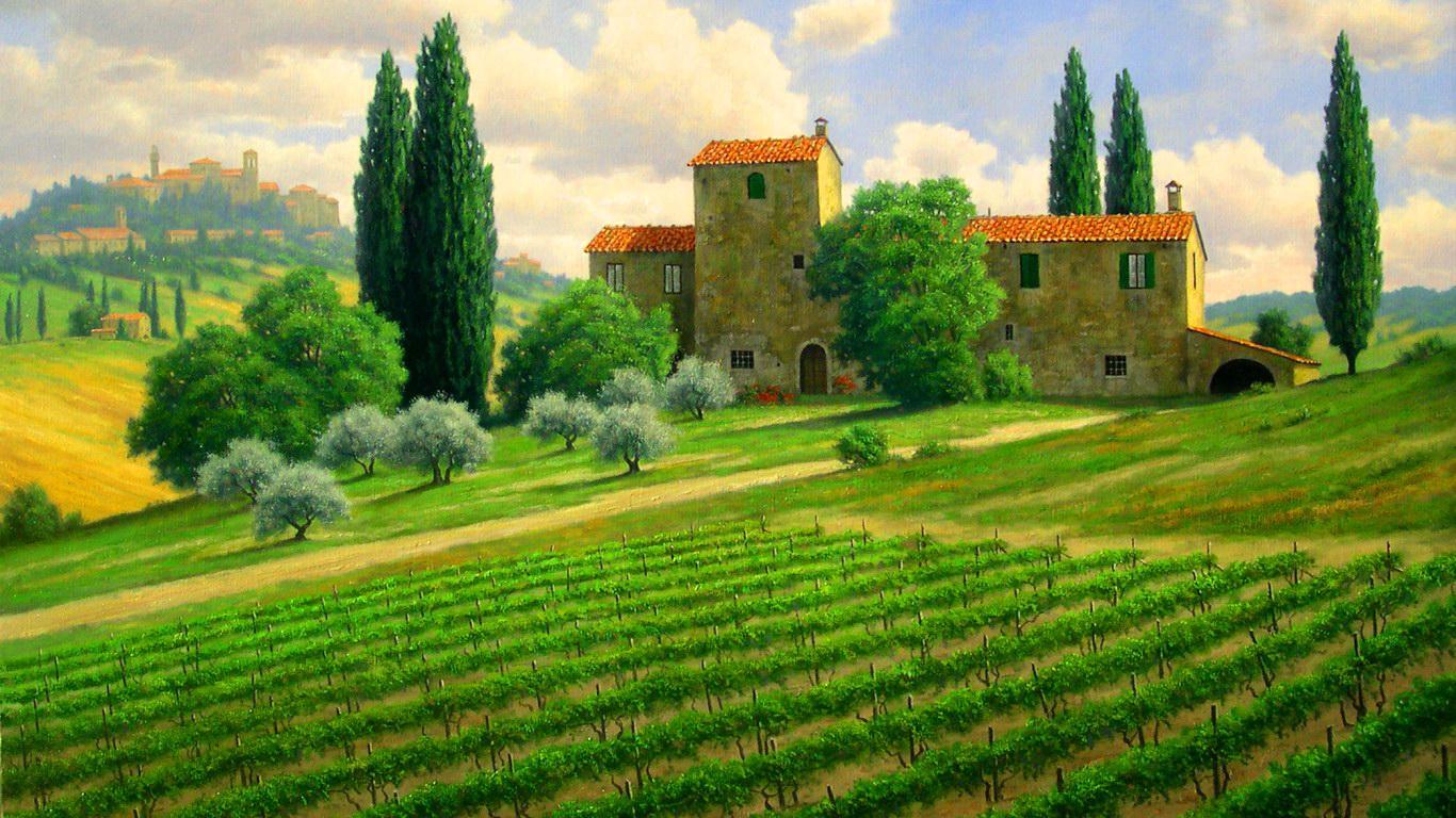 Tuscan Countryside Wallpapers