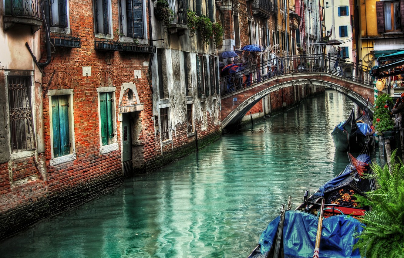 Venice In Rain Italy Wallpapers