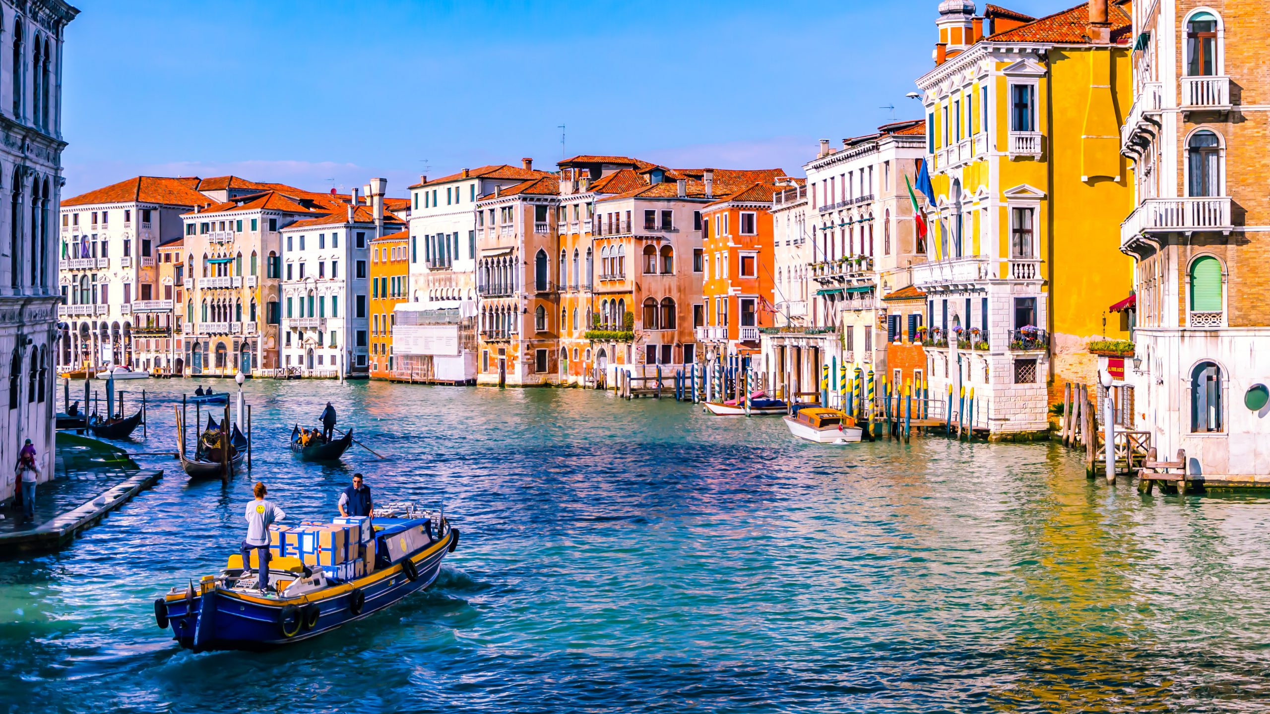 Venice In Rain Italy Wallpapers