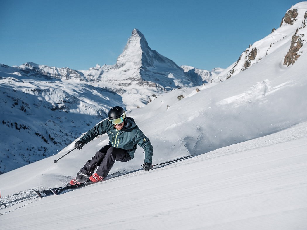 Zermatt-Matterhorn Aerial View At Night Wallpapers