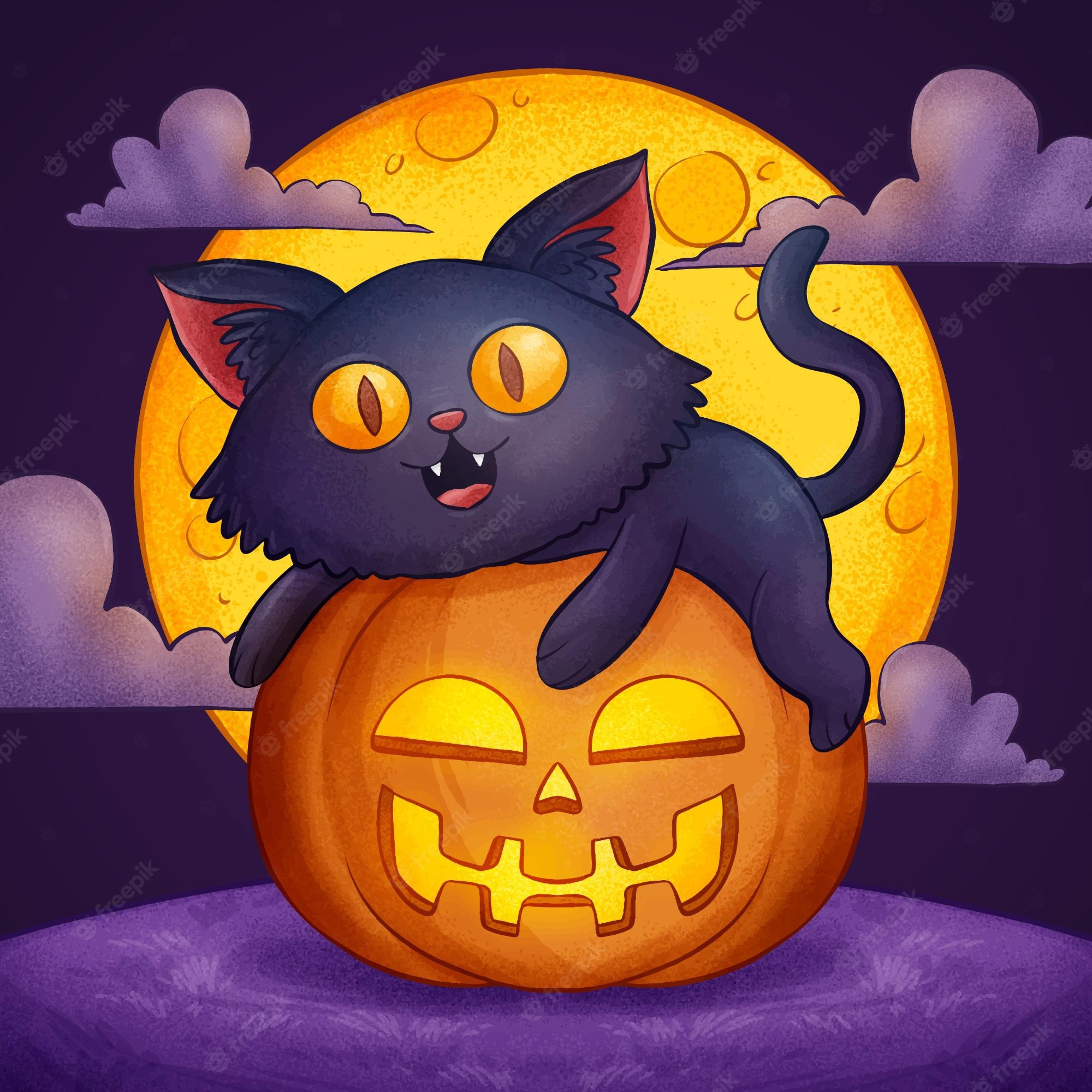 Cat Pumpkin Wallpapers