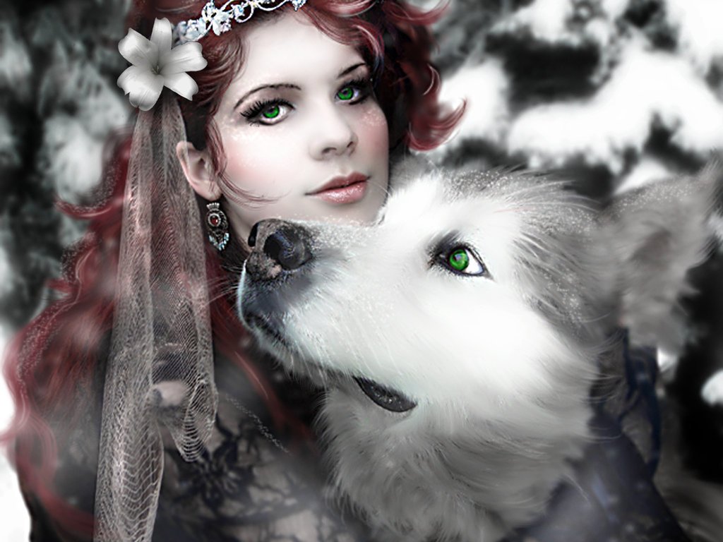 Wolf Girl Wallpapers - Most Popular Wolf Girl Wallpapers Backgrounds ...