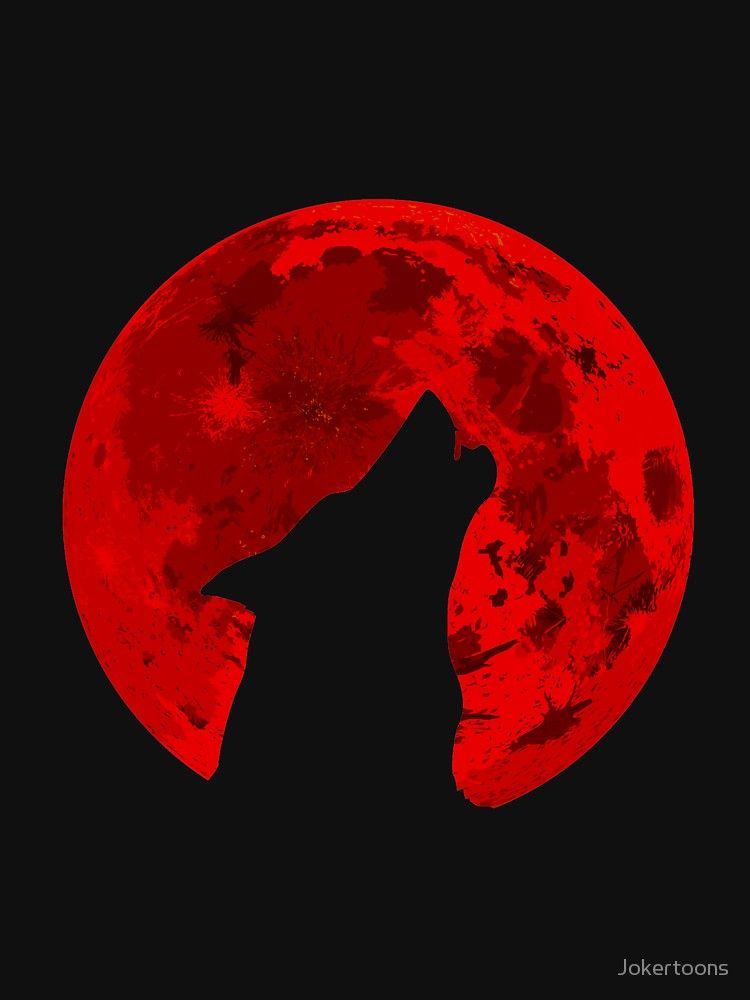Wolf Howling At The Red Moon Wallpapers