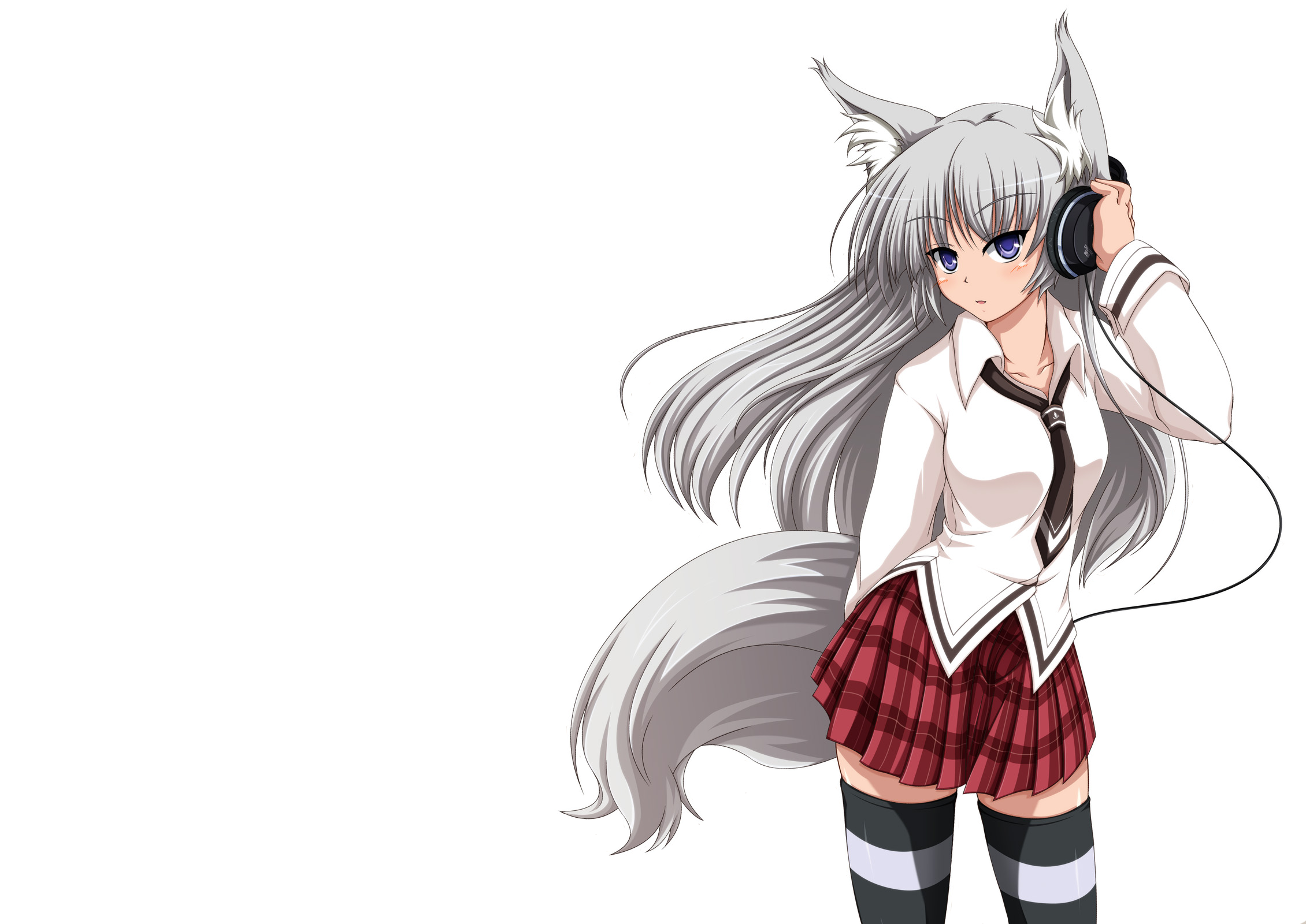 Wolf Wearing Headphones Wallpapers