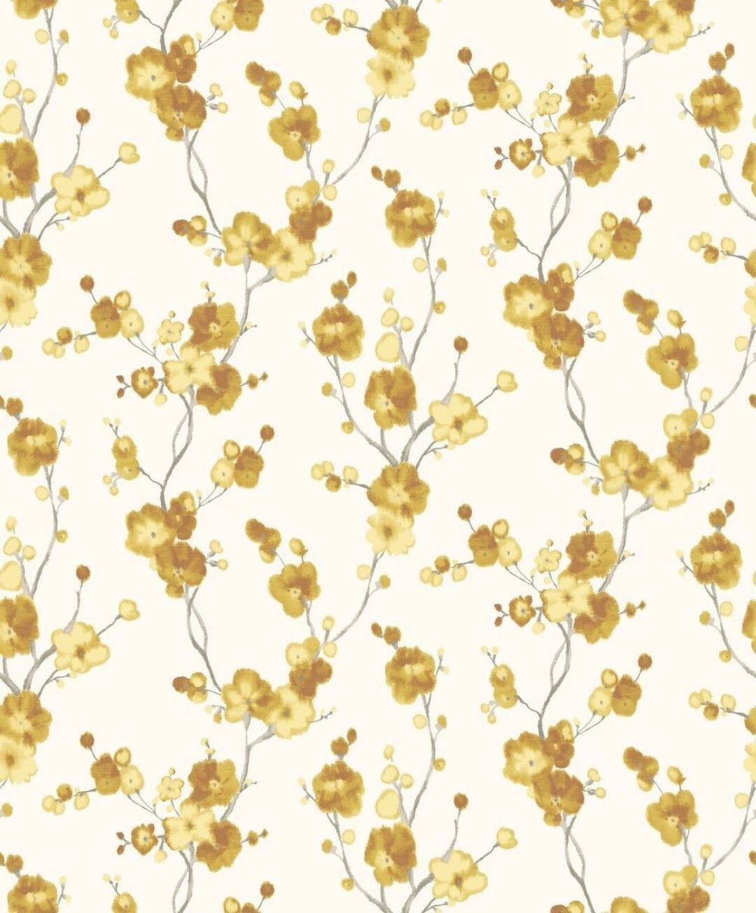 Cherry Blossom Yellow Wallpapers