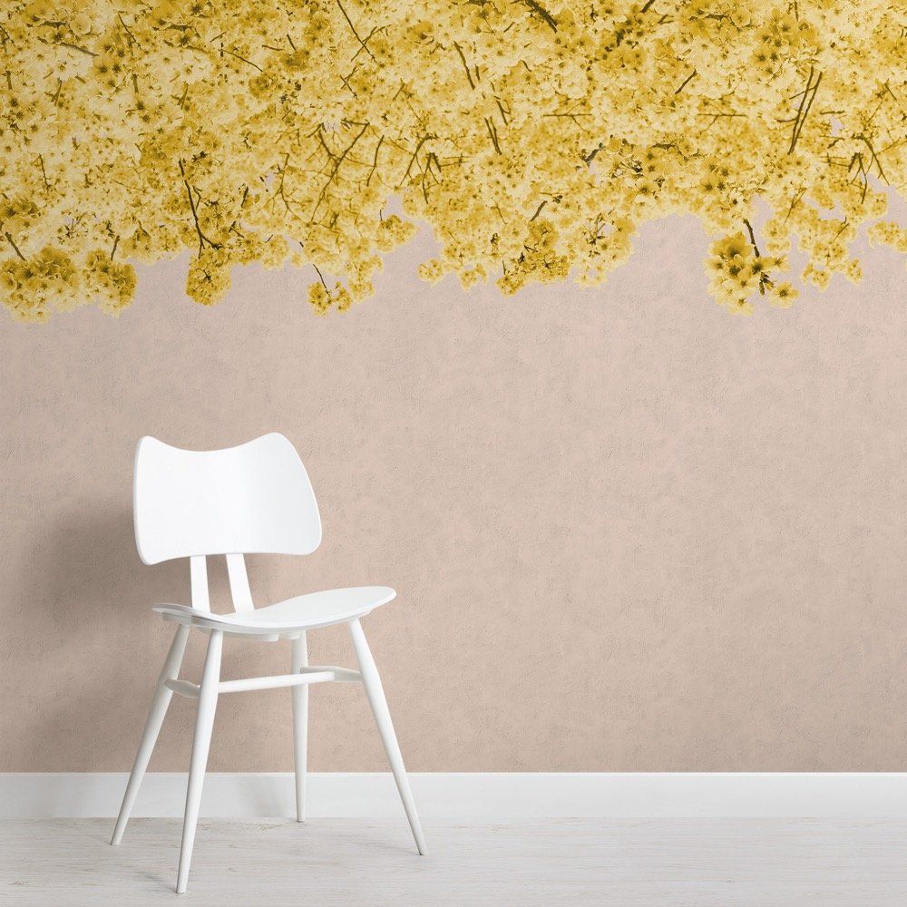 Cherry Blossom Yellow Wallpapers